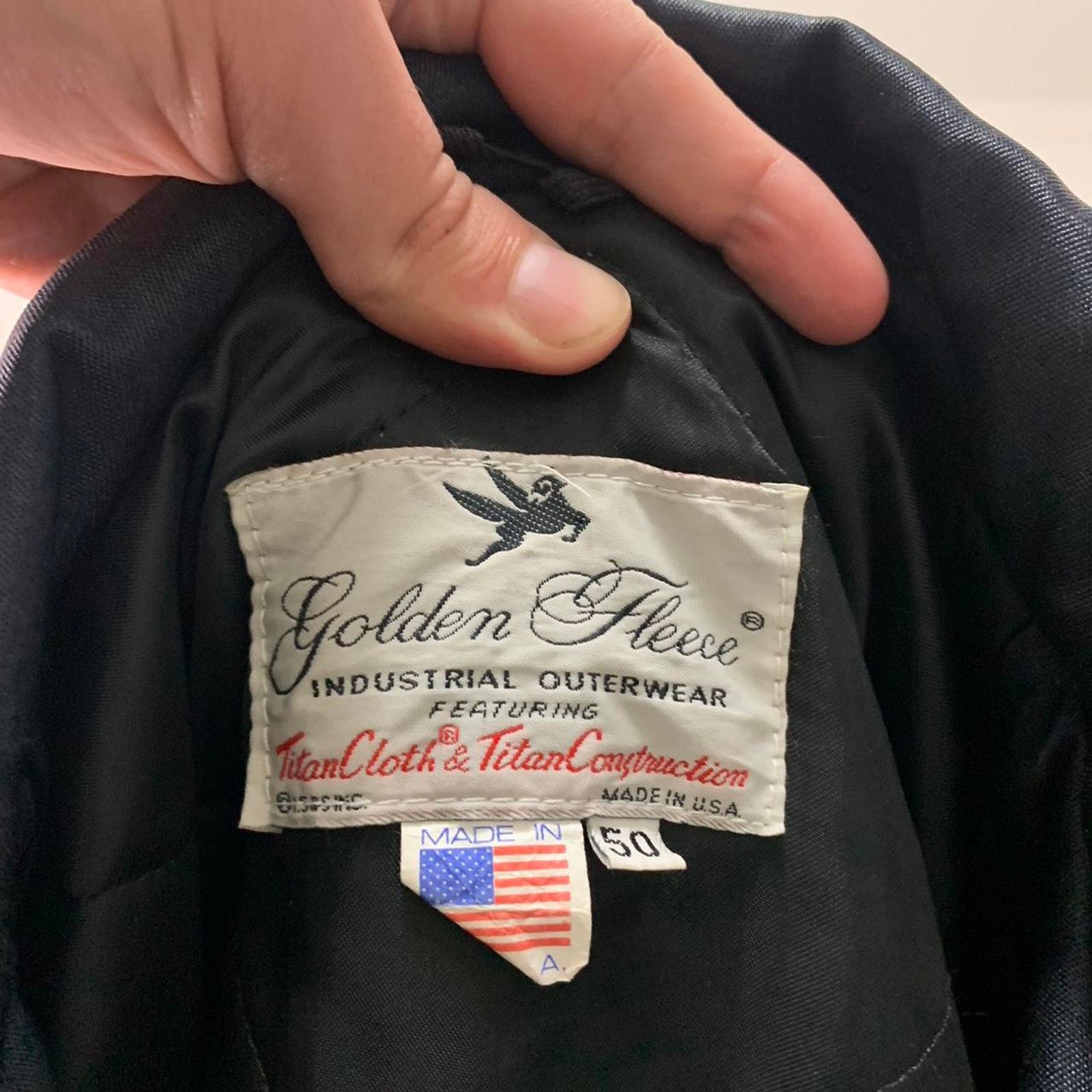 Japanese Brand × Vintage Vintage Golden Fleece Quilted Reflective Heavy Work Jacket Size US XL / EU 56 / 4 - 4 Thumbnail