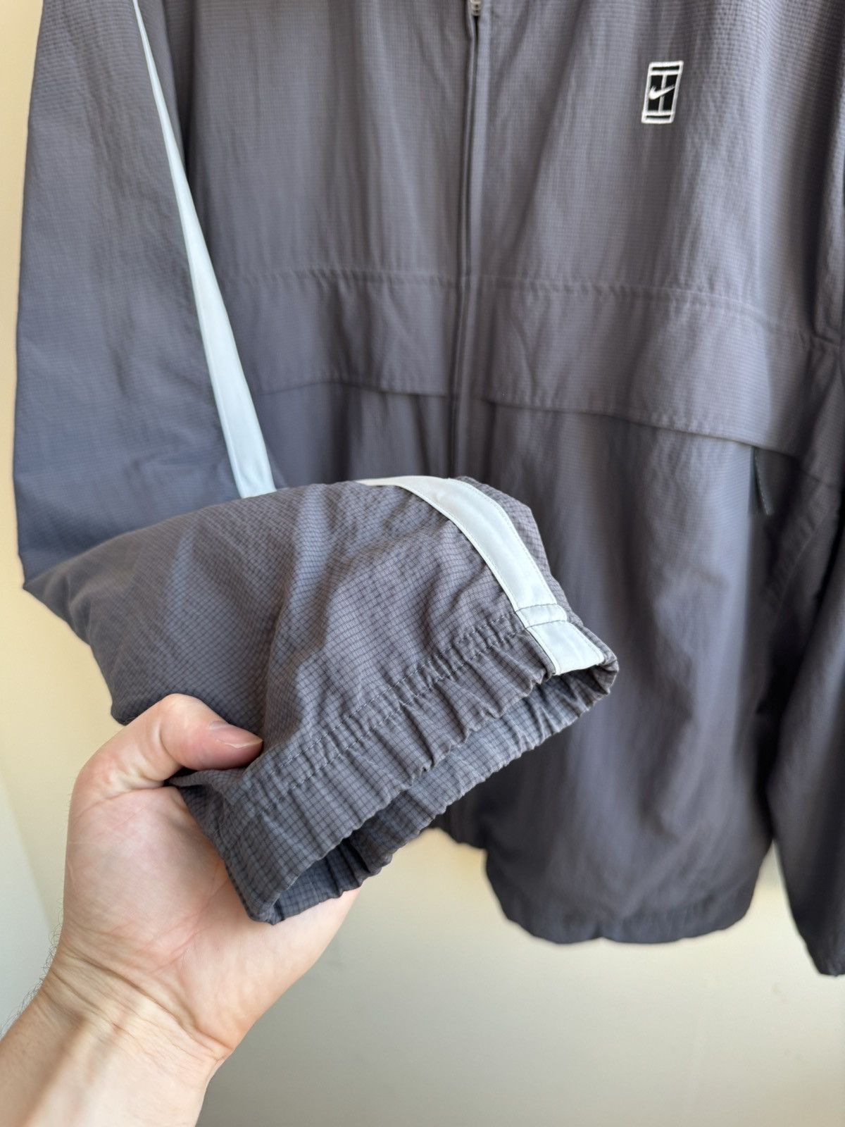 Nike × Vintage Vintage Nike Court 90s Nylon Track Jacket Windbreaker L XL Size US XL / EU 56 / 4 - 9 Thumbnail