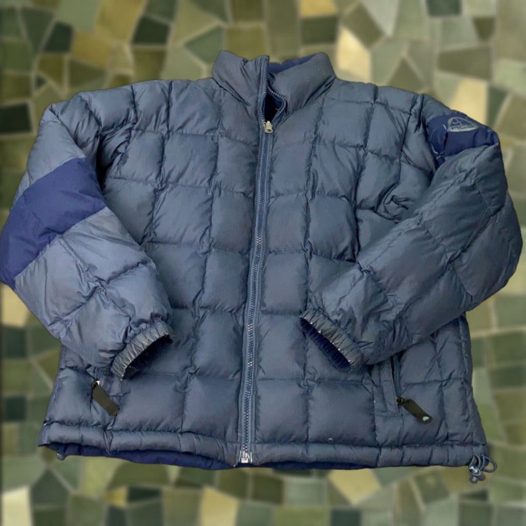 Nike VINTAGE Nike ACG Drill Puffer Jacket Mens XL Blue Down Reversible Y2K 2000s Size US XL / EU 56 / 4 - 1 Thumbnail