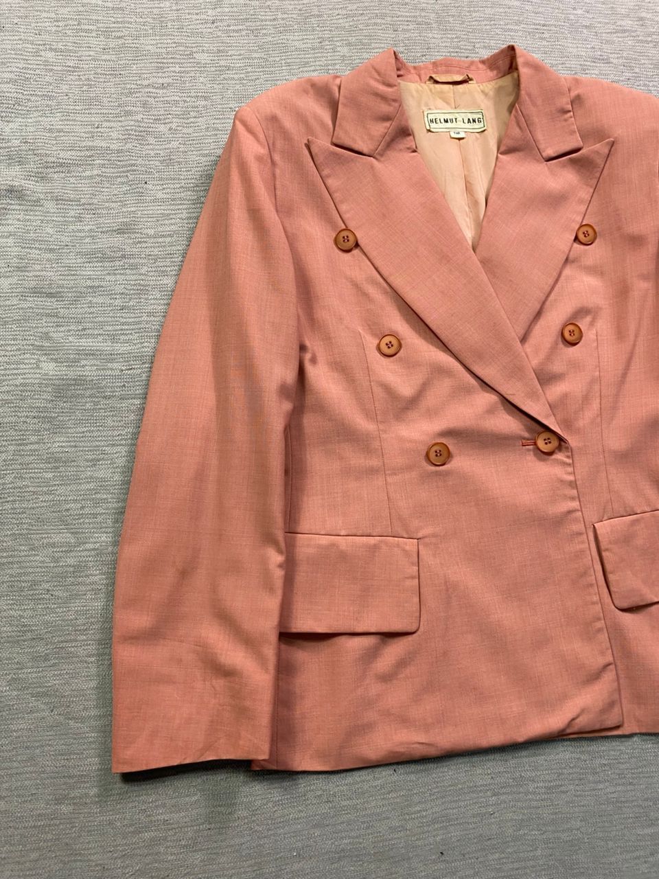 Designer × Helmut Lang × Vintage Vintage Helmut Lang Double Breasted Blazer Size M / US 6-8 / IT 42-44 - 3 Thumbnail