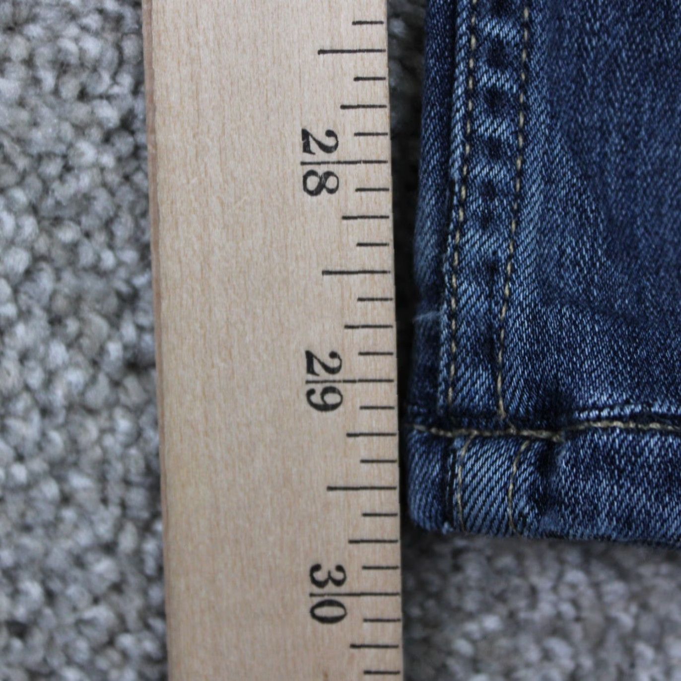 Paige Paige Federal Jeans Mens 33 Blue 5-Pocket Stretch Inseam 30" Regular Straight Denim Clothing Pants Shirts Jeans Size US 33 - 4 Thumbnail