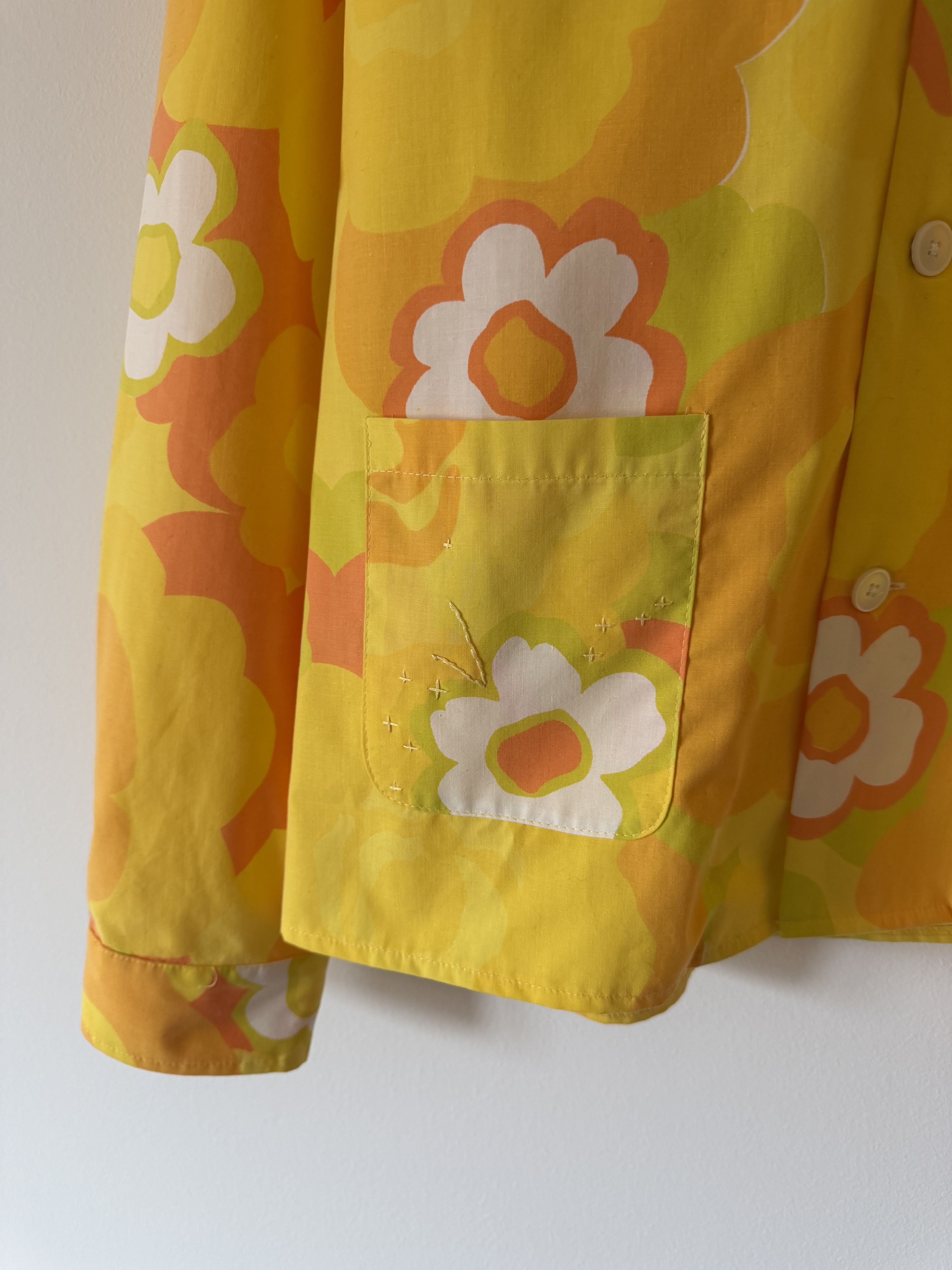 Bode One of a Kind Bode Daylight Daisy Long Sleeve Button Up Size US XXL / EU 58 / 5 - 3 Thumbnail