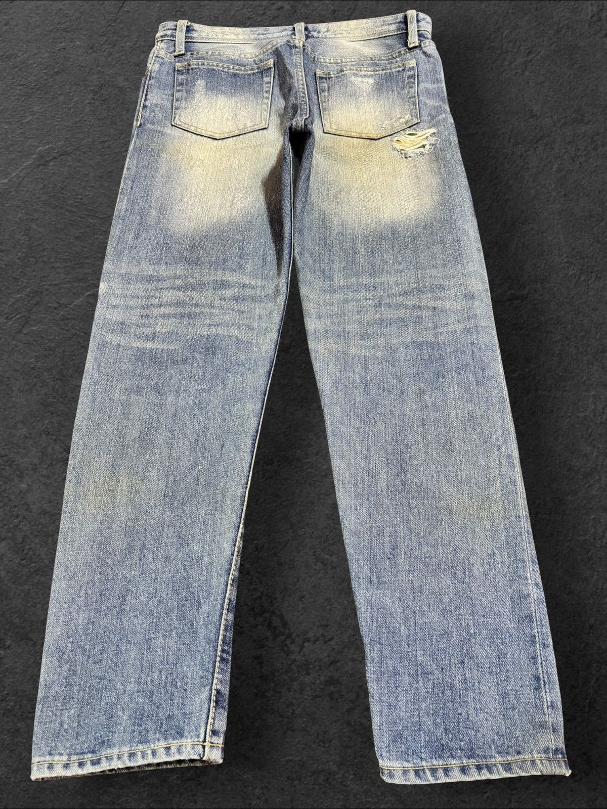 Edition Japan Japan Another Edition Faded Selvedge Distress Jeans Size US 30 / EU 46 - 3 Thumbnail