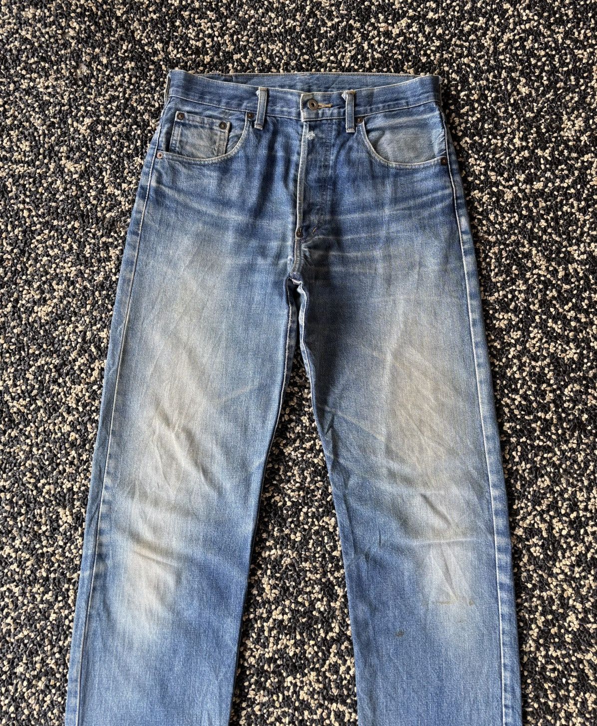 Levi's Vintage Levi’s Big E Lot 701 XX Buckle Belt Selvedge Jeans Size US 32 / EU 48 - 5 Thumbnail