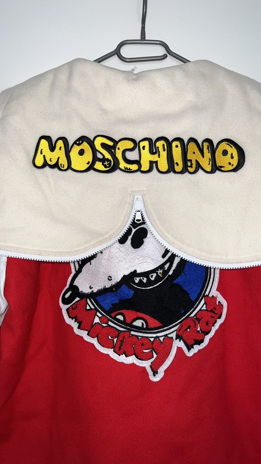 Moschino Moschino Mickey Rat Bomber Jacket Red White Size M Size M / US 6-8 / IT 42-44 - 11 Thumbnail