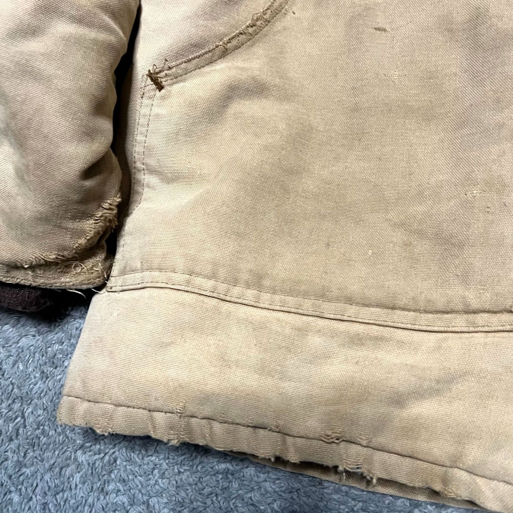 Carhartt VINTAGE Carhartt Coat Mens Large Brown Duck Insulated Work Barn Canvas Corduroy Collar Mens Regular L Coat Size US L / EU 52-54 / 3 - 3 Thumbnail