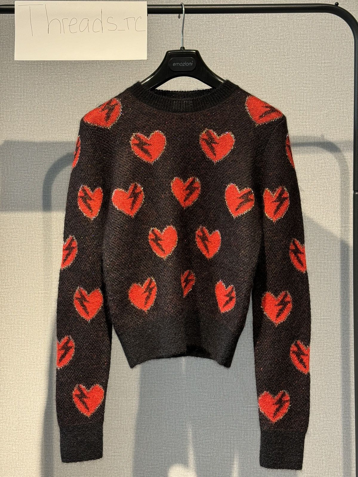 Saint laurent heart sweater store