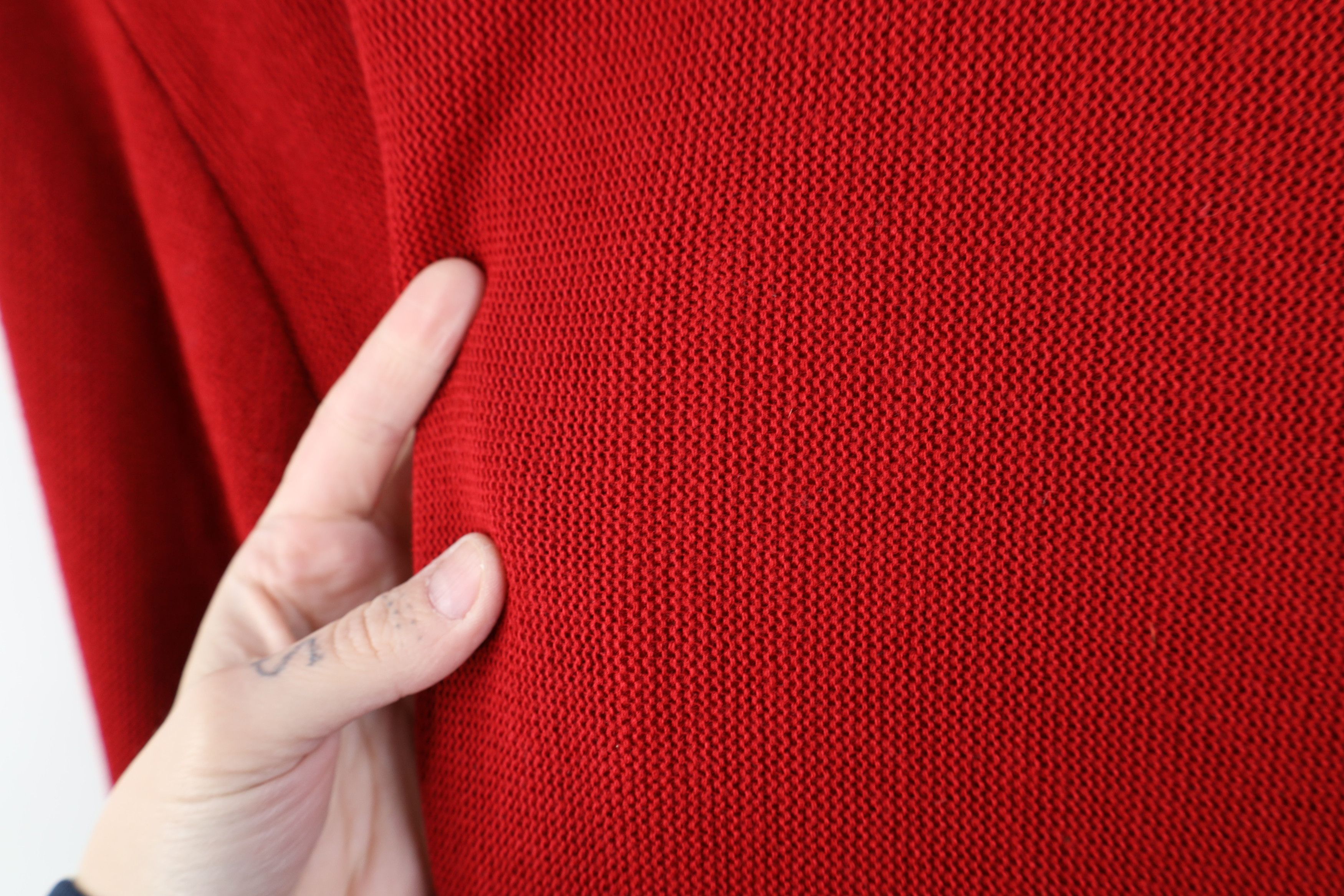 Vintage Vintage 70s Streetwear Kurt Cobain Cardigan Sweater Red USA Size US XL / EU 56 / 4 - 8 Thumbnail