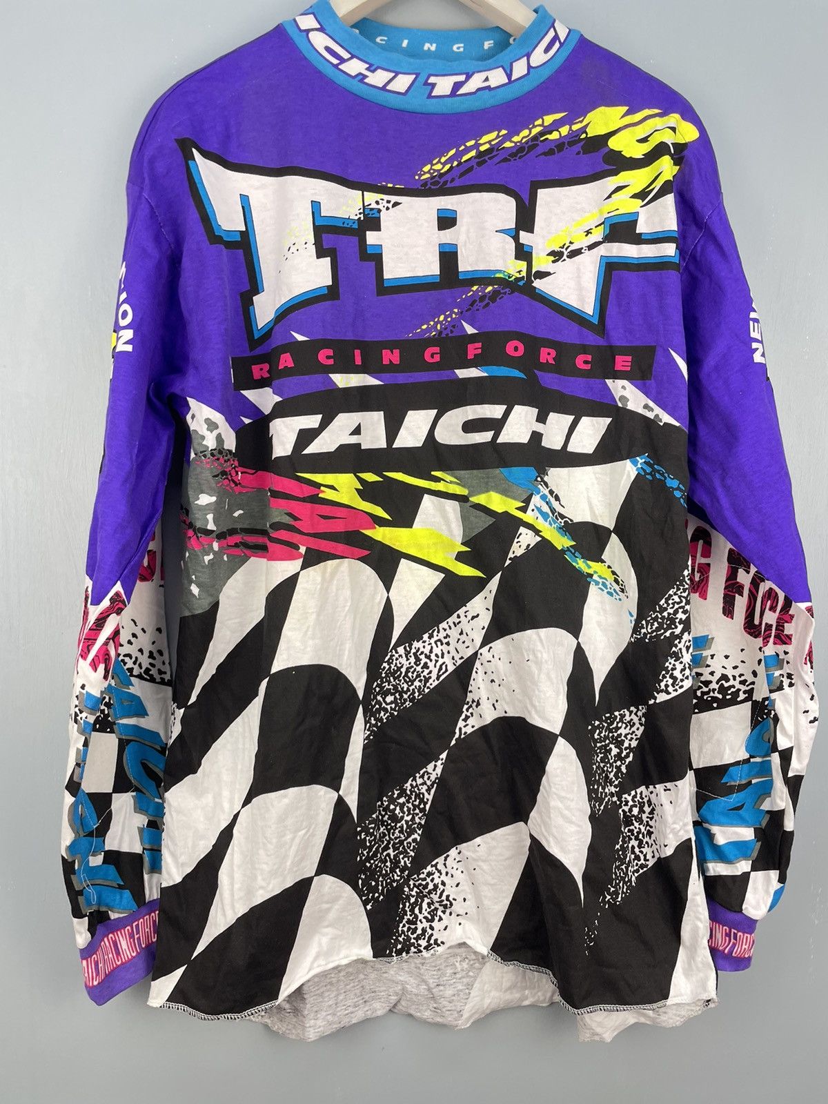 Vintage Vintage Taichi Racing Force motocross jersey Size US L / EU 52-54 / 3 - 3 Thumbnail