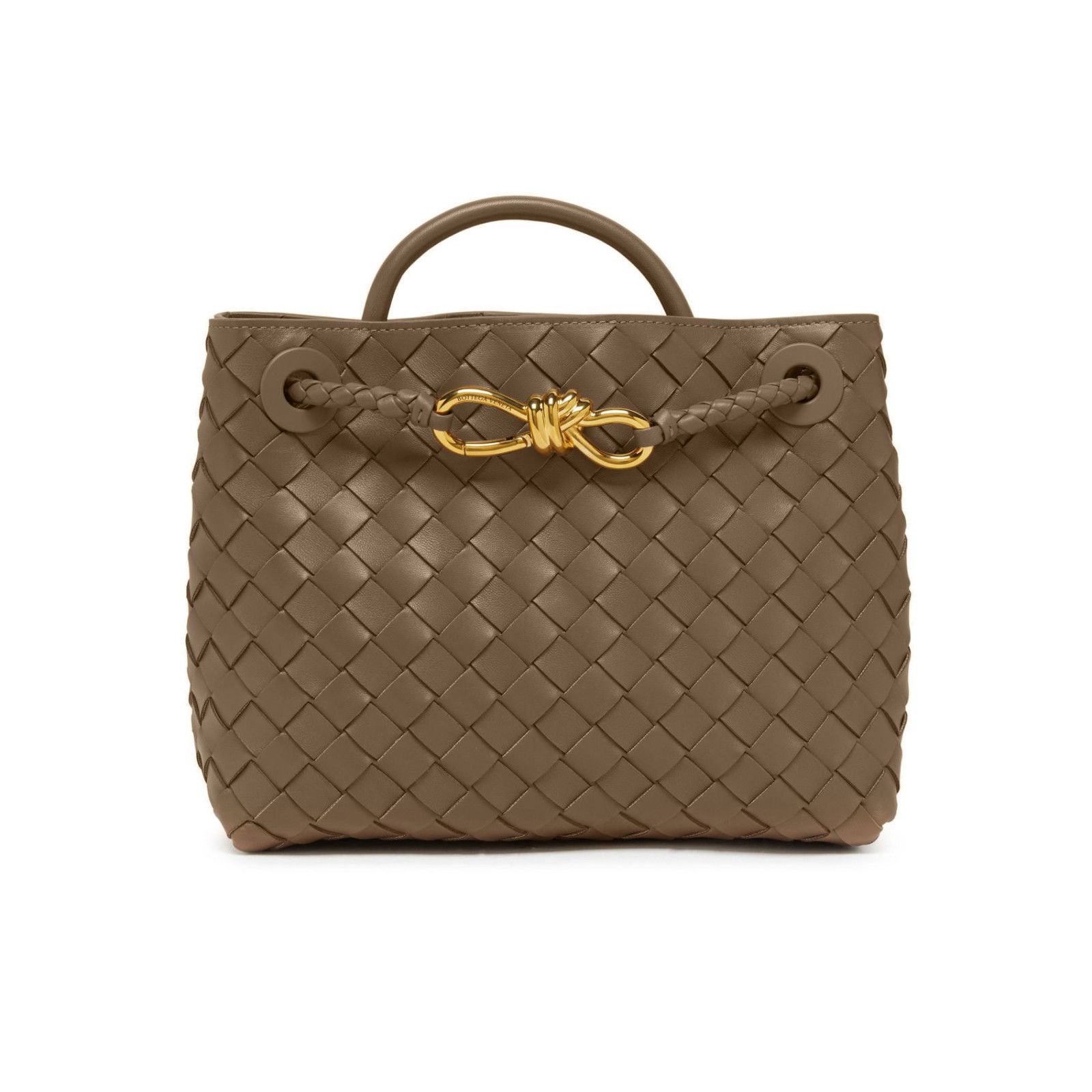BOTTEGA VENETA Andiamo Small $4700 Pinecone Leather Top Hand