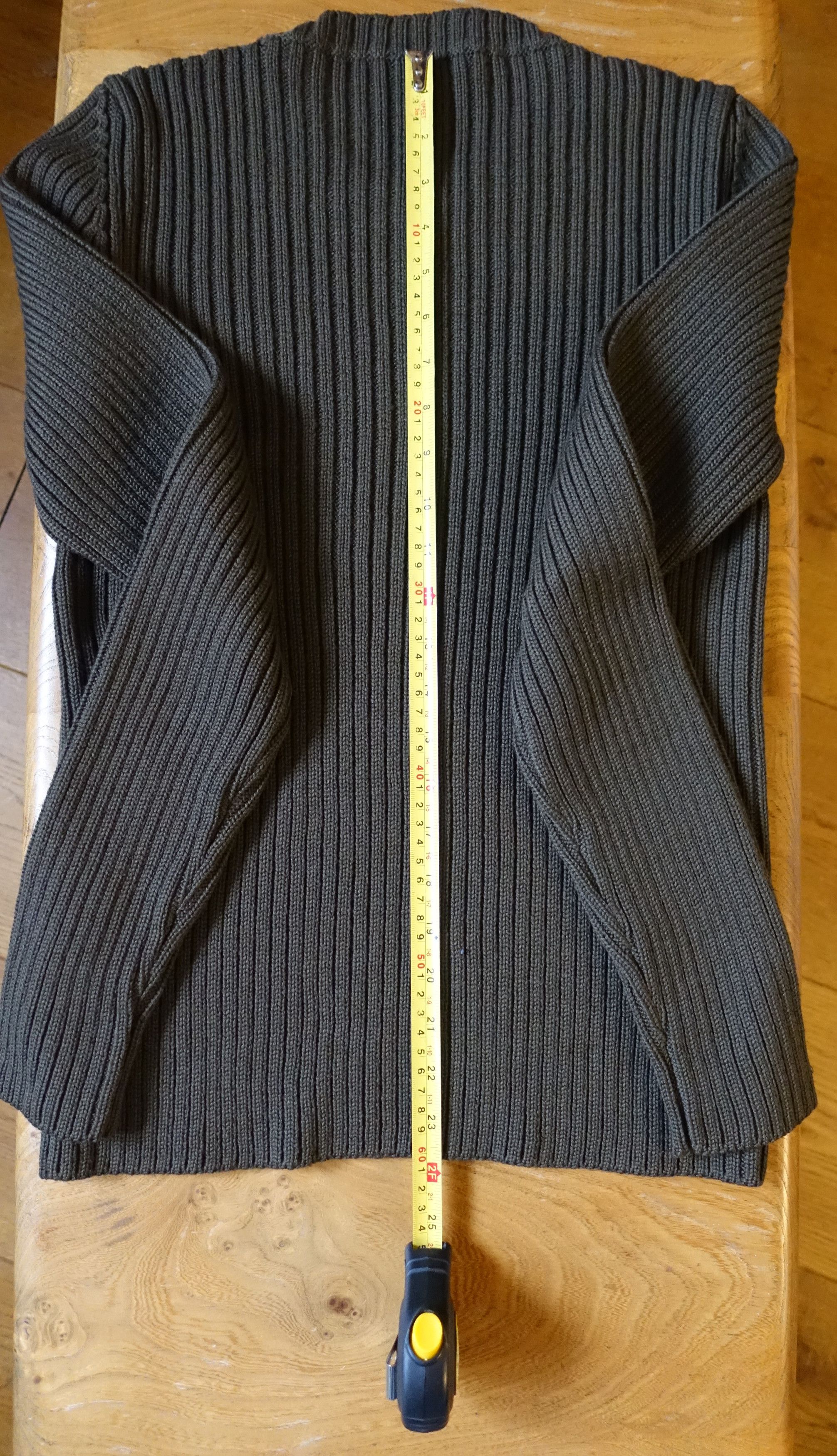 Prada Military Style Ribbed Wool Sweater Size US XS / EU 42 / 0 - 9 Thumbnail