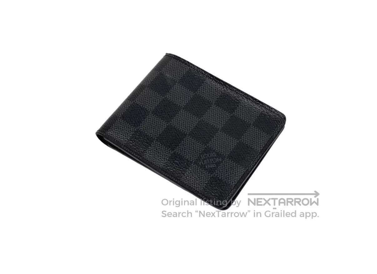 Louis Vuitton Gray Checkered Bifold Wallet. Size ONE SIZE - 2 Thumbnail