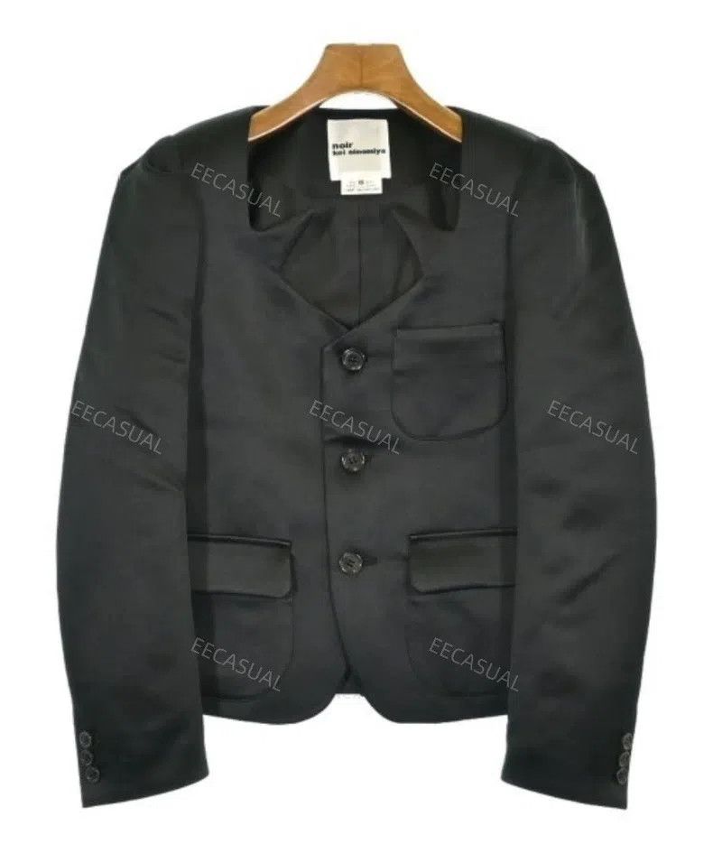 Comme des Garcons Comme Des Garcons Black Spiked Collar Glossy Jacket Size XS / US 0-2 / IT 36-38 - 3 Thumbnail