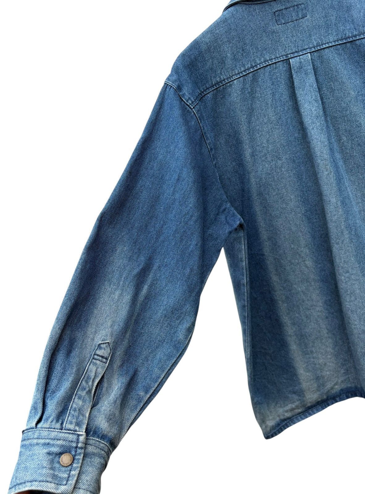 Japanese Brand Vintage Hop Scot Bleach Denim Workwear Chore Jacket Size US M / EU 48-50 / 2 - 13 Thumbnail