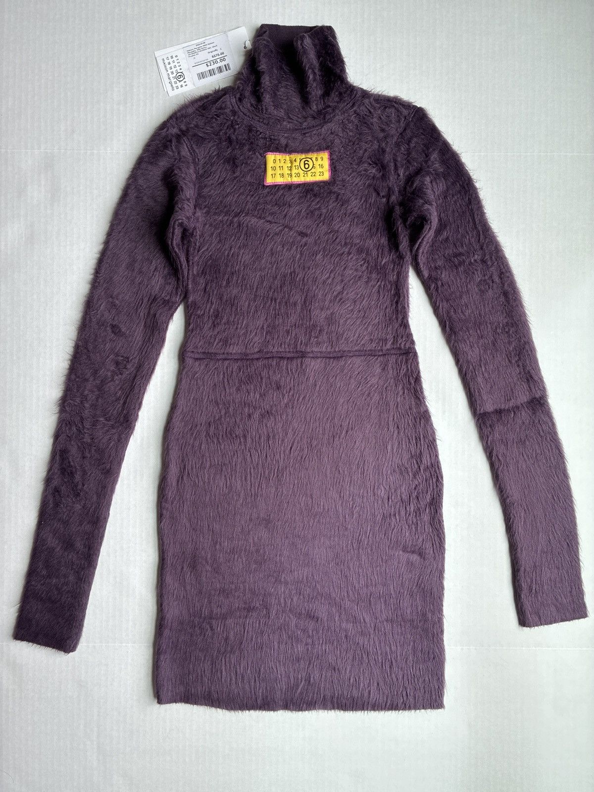Maison Margiela MM6 Maison Margiela Midi Drees Day Dress Dark Purple XS Size XS / US 0-2 / IT 36-38 - 4 Thumbnail