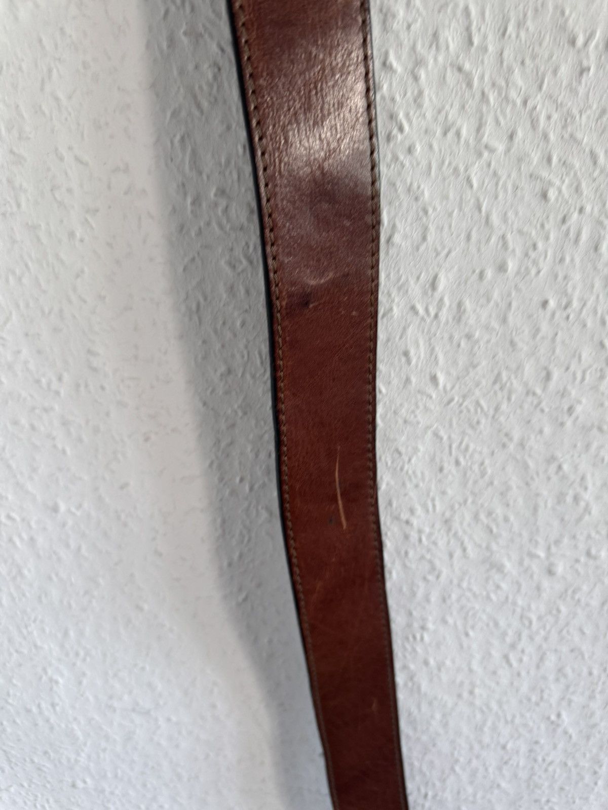 Dsquared2 Hawaii Logo Leather Belt Brown Orange Size 36 - 7 Thumbnail