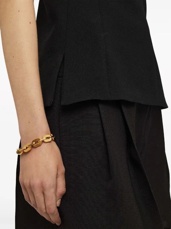 Jil Sander o1w1db10825 Plunging Top in Black Size XL / US 12-14 / IT 48-50 - 4 Thumbnail