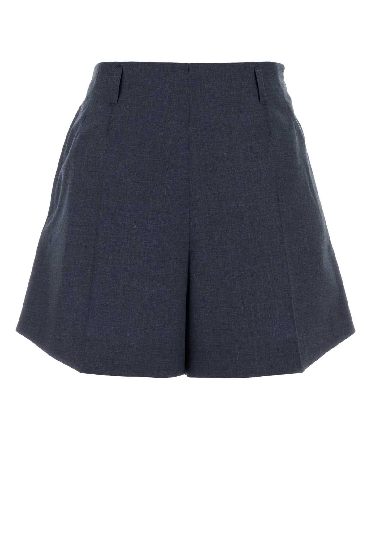 Givenchy Navy Blue Wool Shorts Size 28" / US 6 / IT 42 - 1 Thumbnail