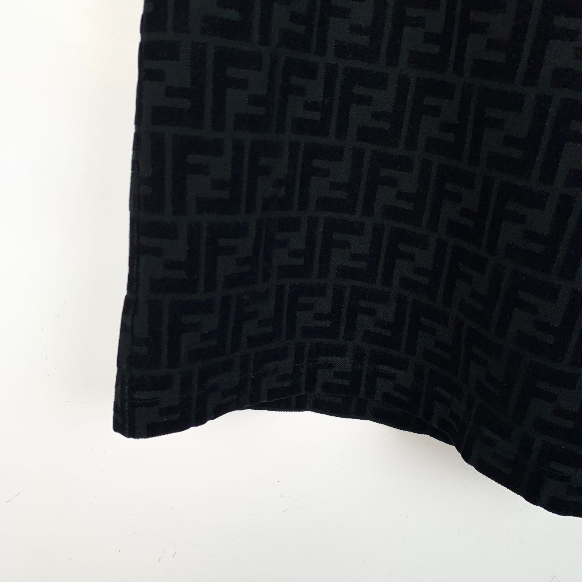 Fendi Title[Fendi] Black Logo Allover Print Cotton Drawstring Shor Size 36" / US 14 / IT 50 - 5 Thumbnail