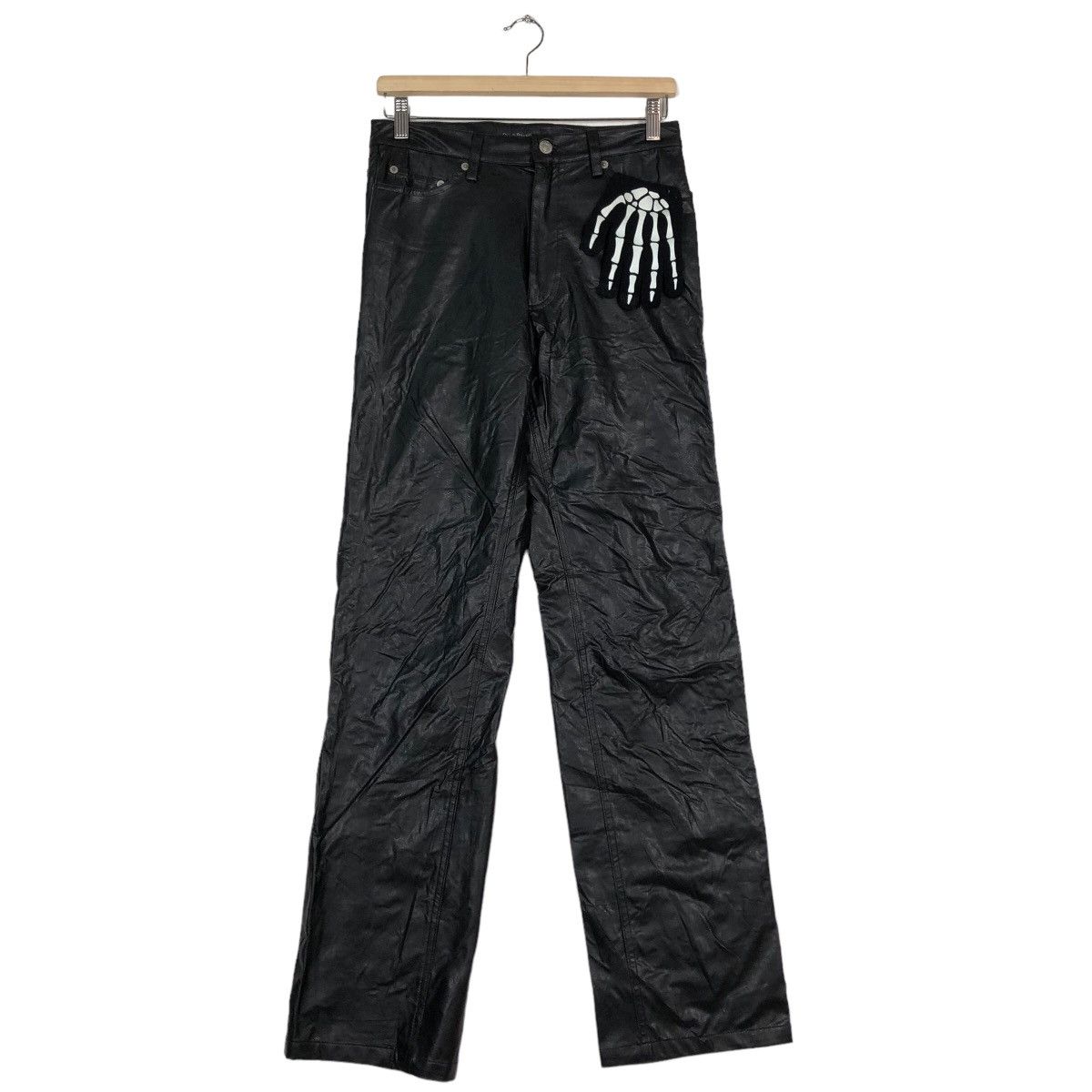 Genuine Leather 🔥90s Cigar Branch Genuine Leather Pants Issey Miyake Racing Size US 30 / EU 46 - 2 Thumbnail