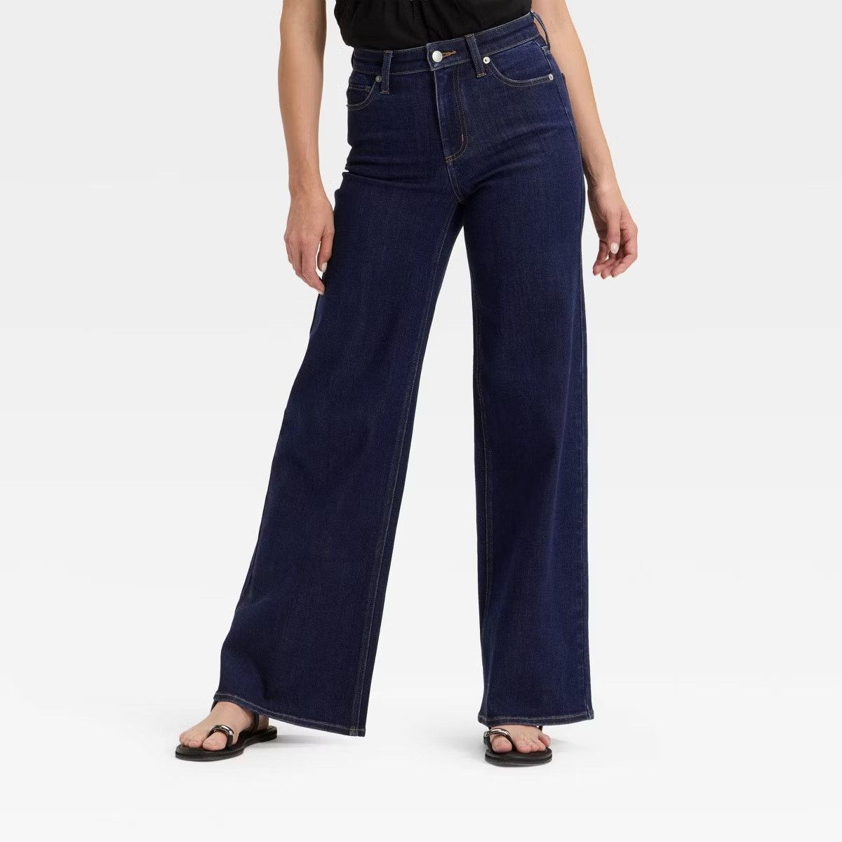 The Unbranded Brand Wild Fable Womens Low-Rise Baggy Jean 16/31 Inseam Dark Blue Size 31" - 1 Thumbnail