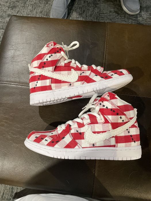 Nike Nike dunk sb high “picnic” size 8 | Grailed