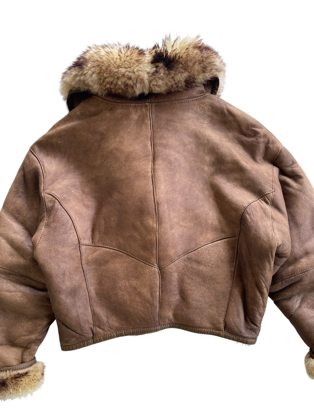 Vintage Vintage Sheepskin Real Fur Waist Jacket Size US M / EU 48-50 / 2 - 4 Thumbnail