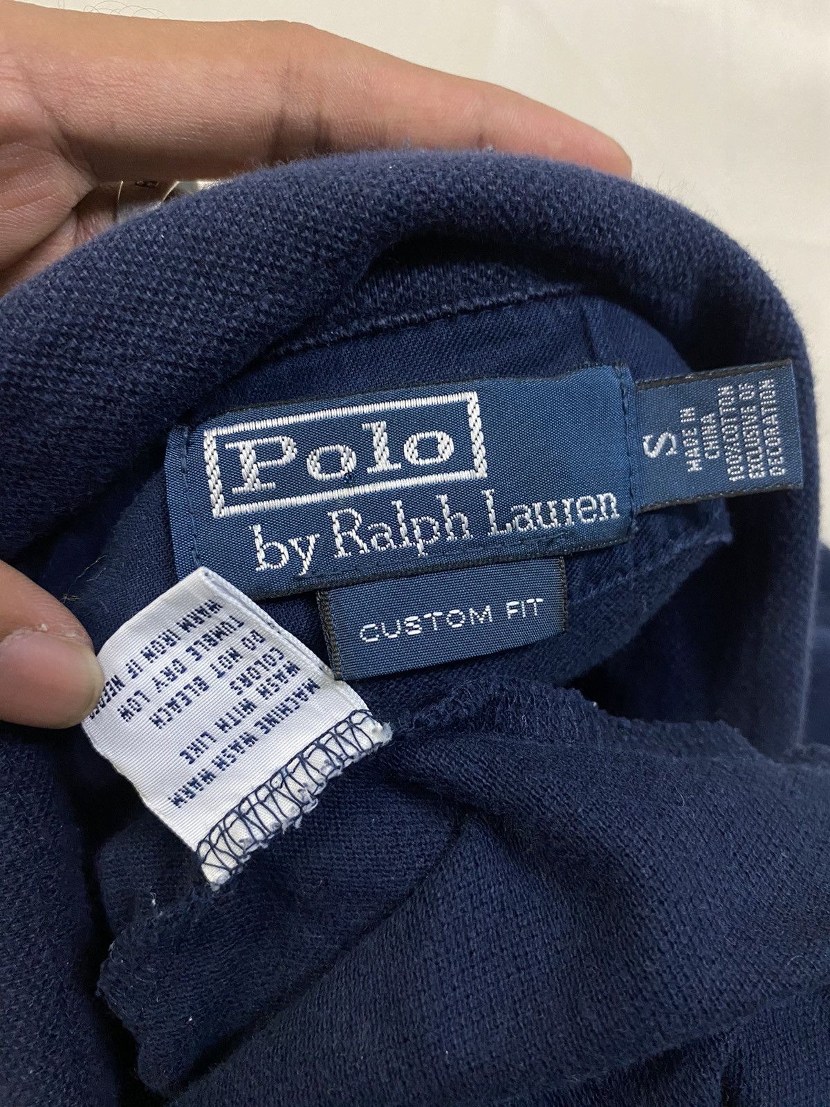 Polo Ralph Lauren × Vintage 🔥RARE🔥 Vintage Polo Ralph Lauren Navy S Pocket Tee Size US S / EU 44-46 / 1 - 2 Thumbnail