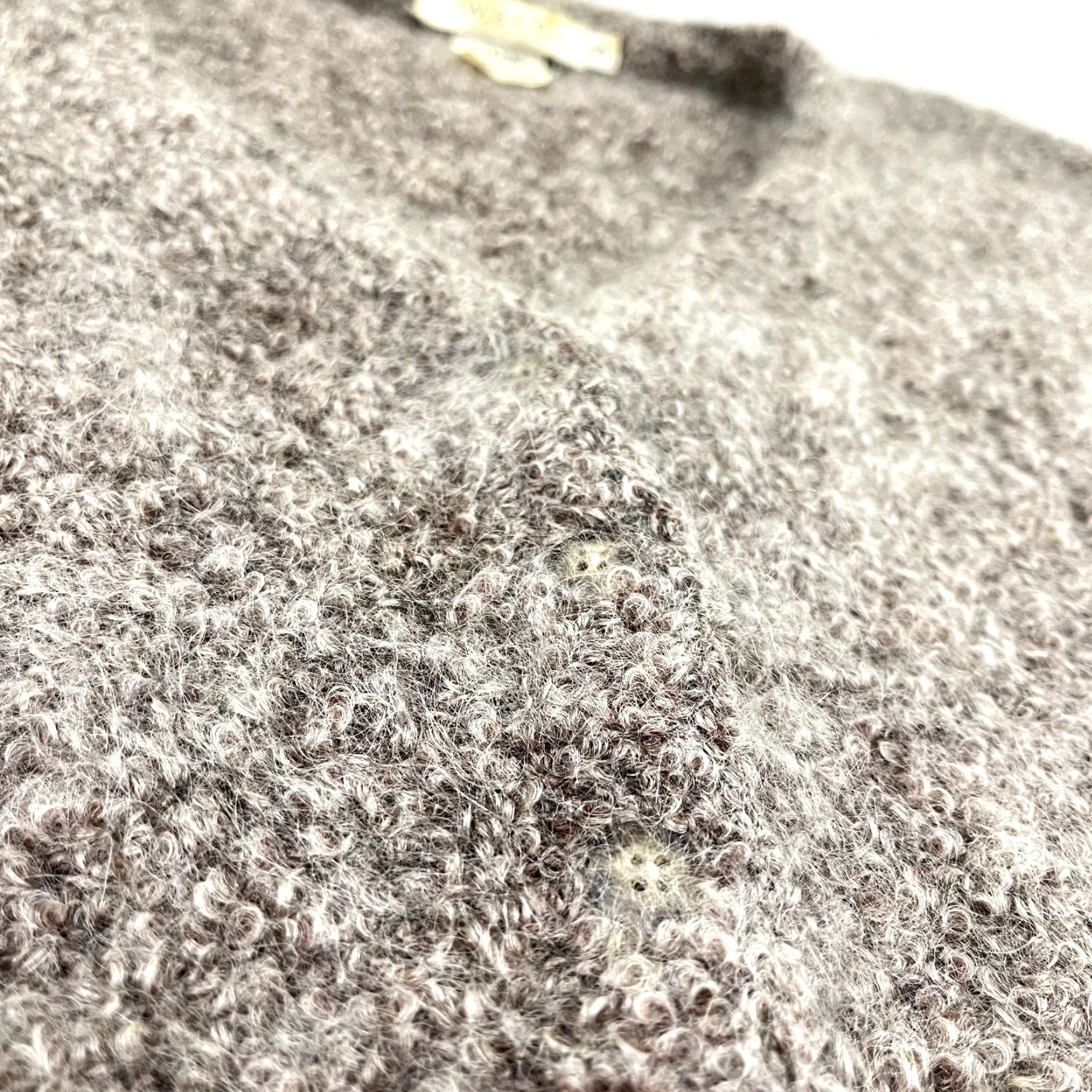 Vintage TWEEDS Cardigan Sweater Womens Small Merino Wool Kid Mohair Brown Made in Italy Size S / US 4 / IT 40 - 7 Thumbnail