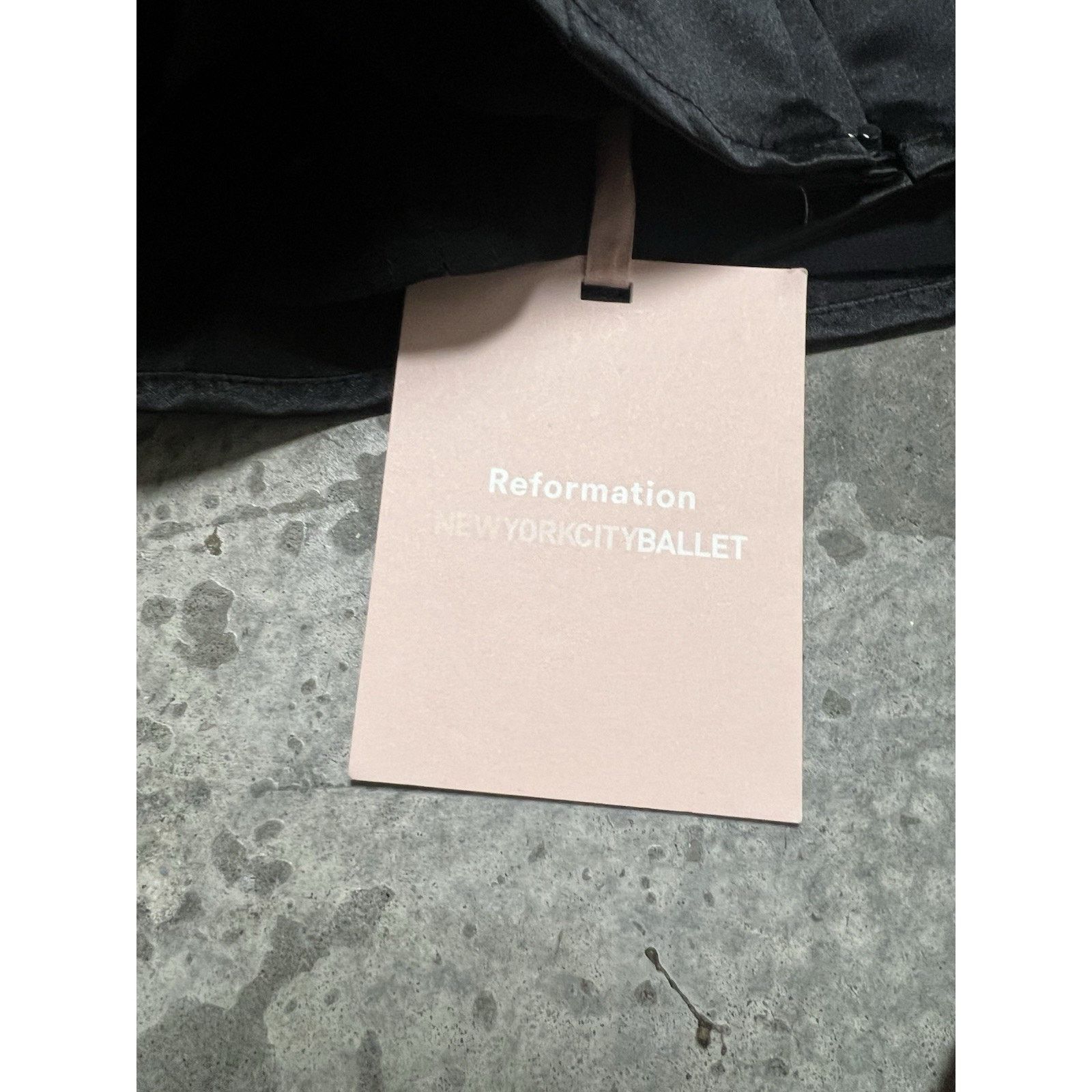 Reformation Reformation x New York City Ballet Jaclyn Satin Top Black 2 Size XS / US 0-2 / IT 36-38 - 4 Thumbnail