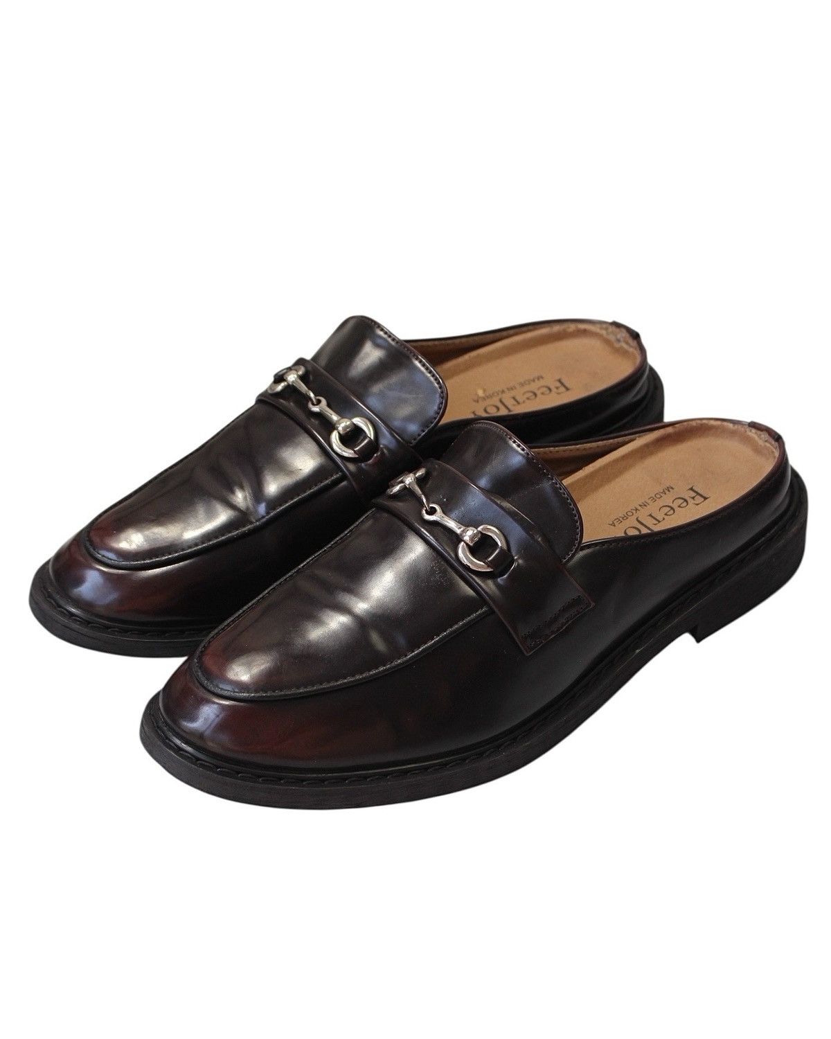 Vintage SS2018 FEETJOY BURGUNDY BIT LOAFER MULES Size US 8 / EU 41 - 1 Thumbnail