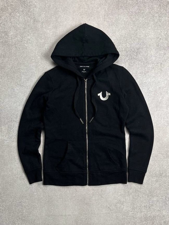 True Religion × Vintage VINTAGE TRUE RELIGION BUDDA BIG LOGO ZIP HOODIE Y2K S Size US S / EU 44-46 / 1 - 2 Thumbnail