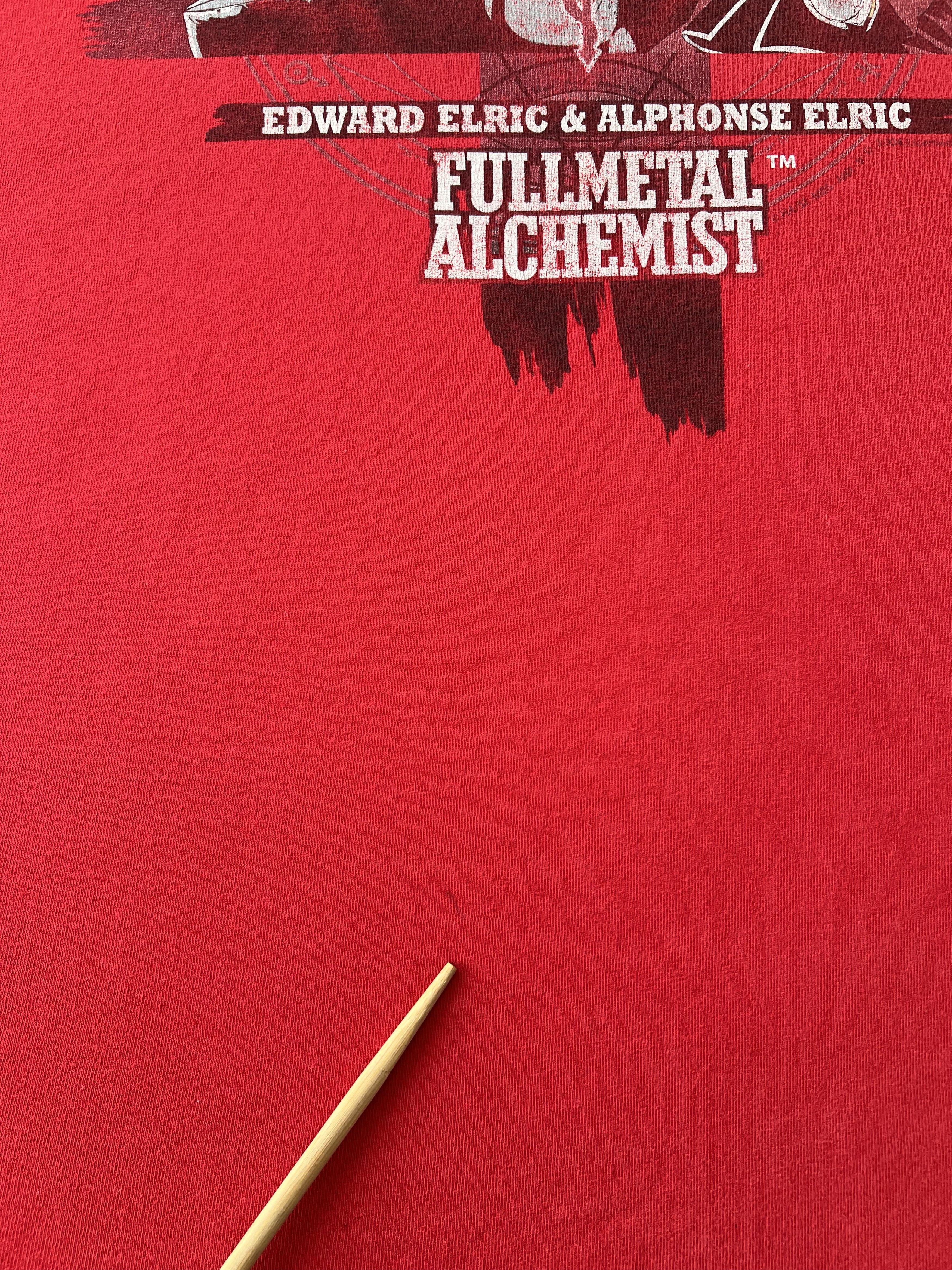 Anime Vintage 2004 Fullmetal Alchemist Anime Manga Red T-shirt Size US XL / EU 56 / 4 - 10 Thumbnail