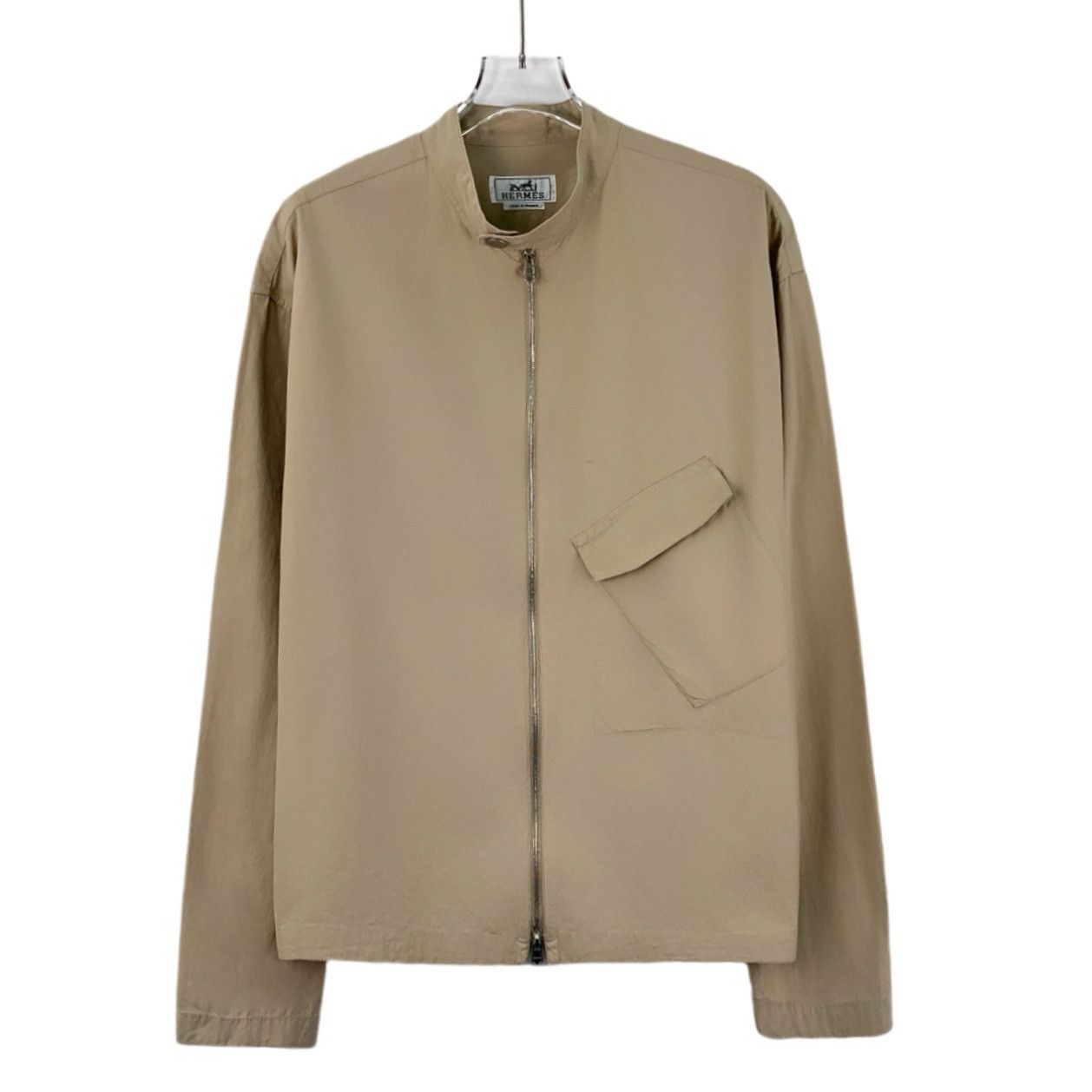 Hermes Hermès Jacket – Khaki Zip Shirt-Style (Size 39) Size XS / US 0-2 / IT 36-38 - 1 Thumbnail