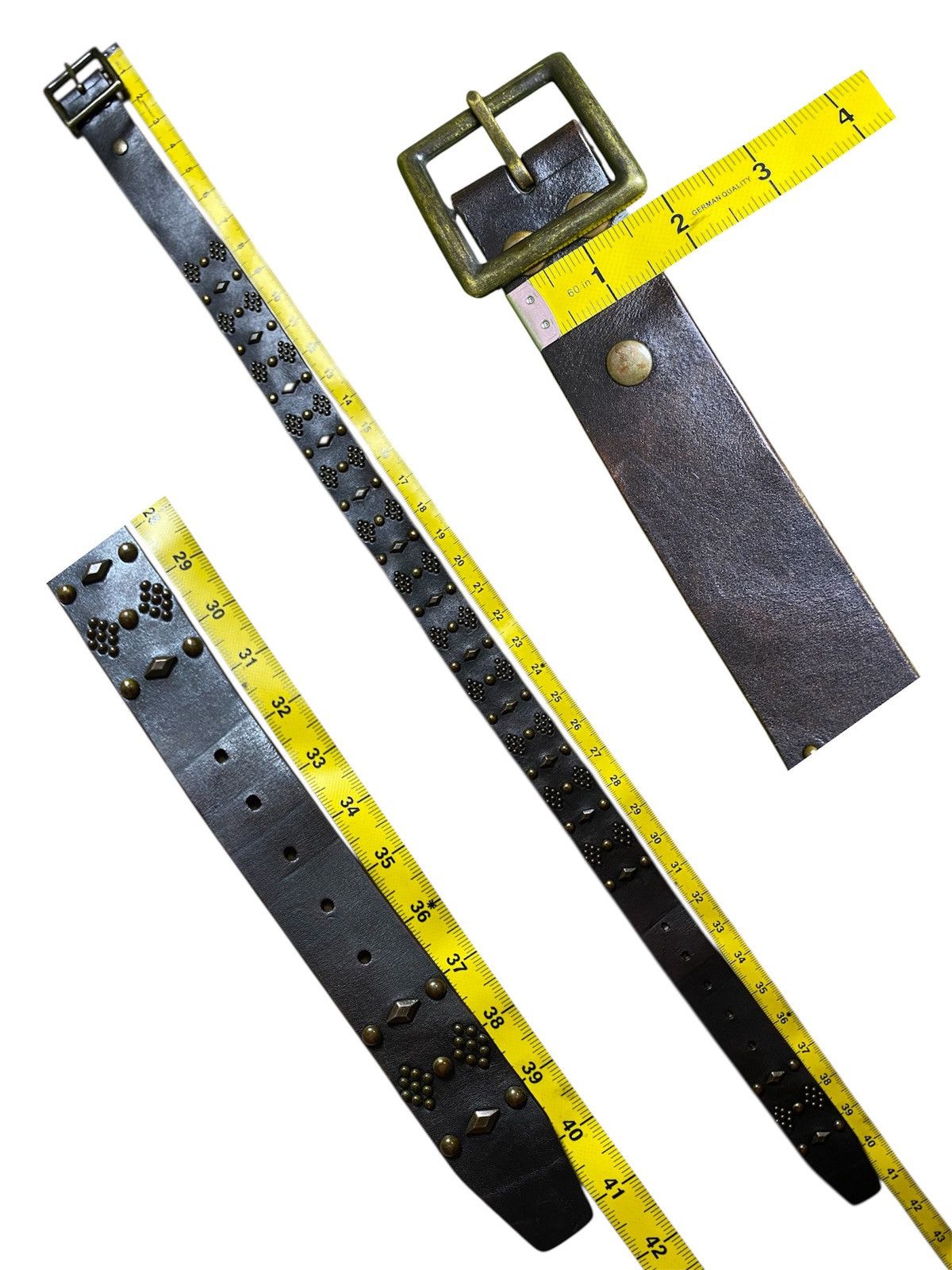 Hollywood Trading Company HTC hollywood trading company studded leater belt Size 34 - 15 Thumbnail
