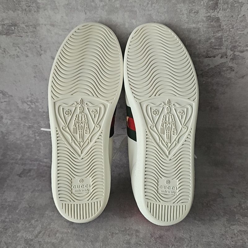 Gucci Gucci Ace Leather Pineapple Embroidery Sneakers Size US 5.5 / IT 35.5 - 4 Thumbnail