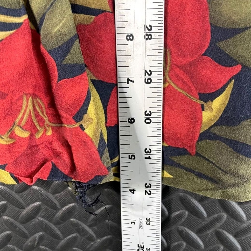 Jones New York Jones New York Maxi Skirt Women's 10P Silk Red Green Floral Print Long Petite 100% Silk Skirt Women’s Size 10P Size 32" / US 10 / IT 46 - 5 Thumbnail