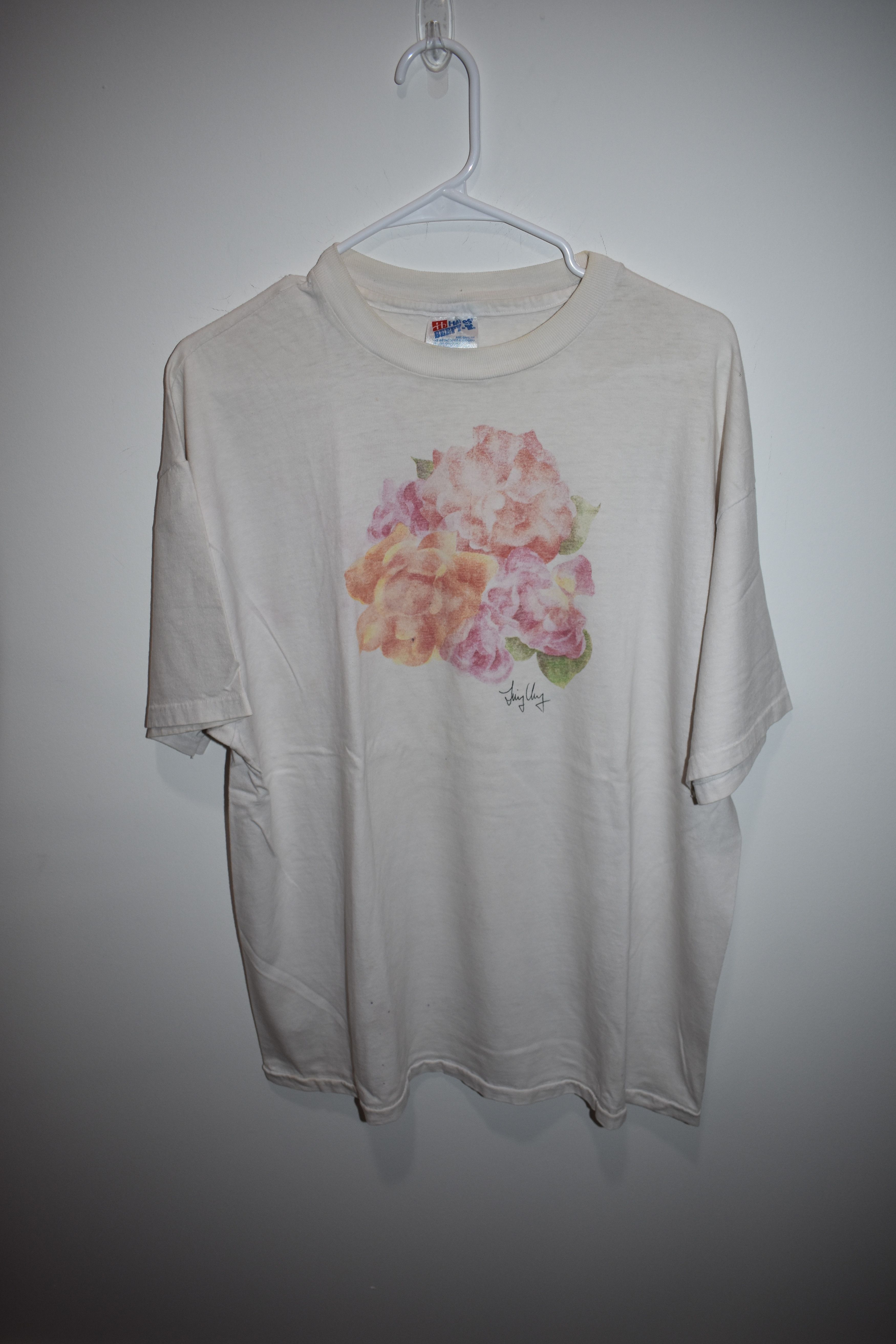 Other Vintage flower T-shirt Size US XL / EU 56 / 4 - 2 Thumbnail