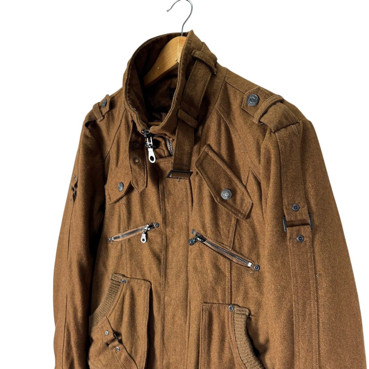 In The Attic ☀️IN THE ATTIC BONDAGE WOOL ZIPPER JACKET Size US L / EU 52-54 / 3 - 7 Thumbnail