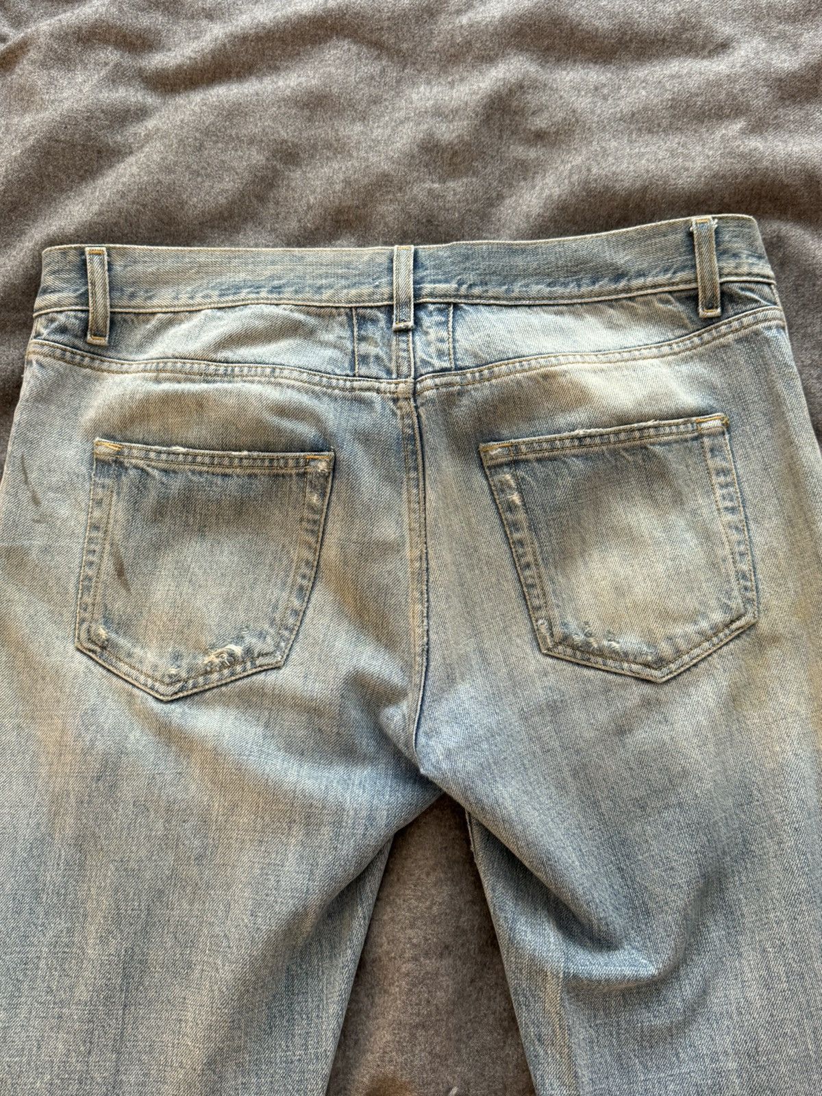 Saint Laurent Paris Saint Laurent D02 Distressed Repair Denim (2015) Size US 31 - 3 Thumbnail