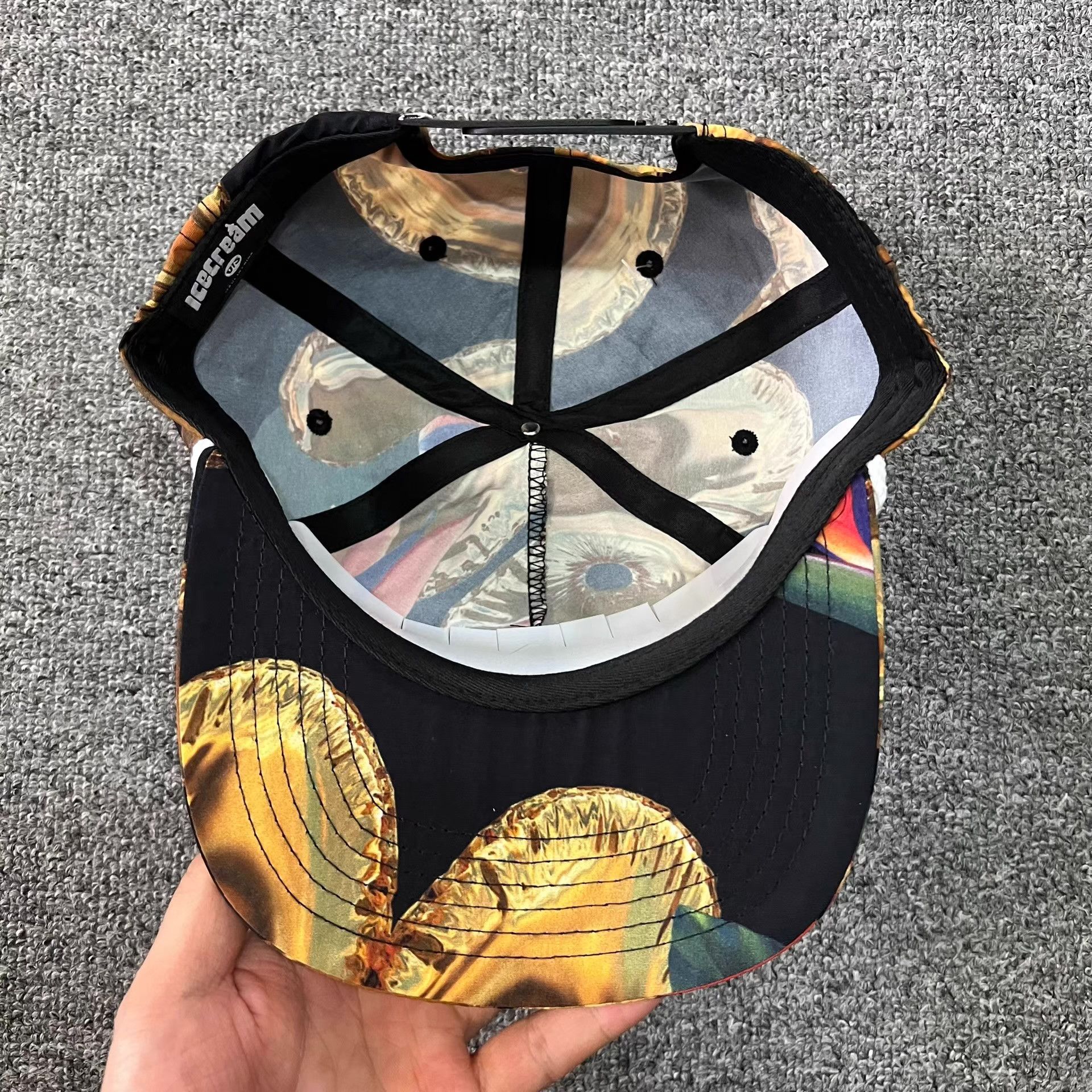 Billionaire Boys Club BBC ICECREAM Flying Dog Flat Brim Baseball Cap Q7 Size ONE SIZE - 5 Thumbnail