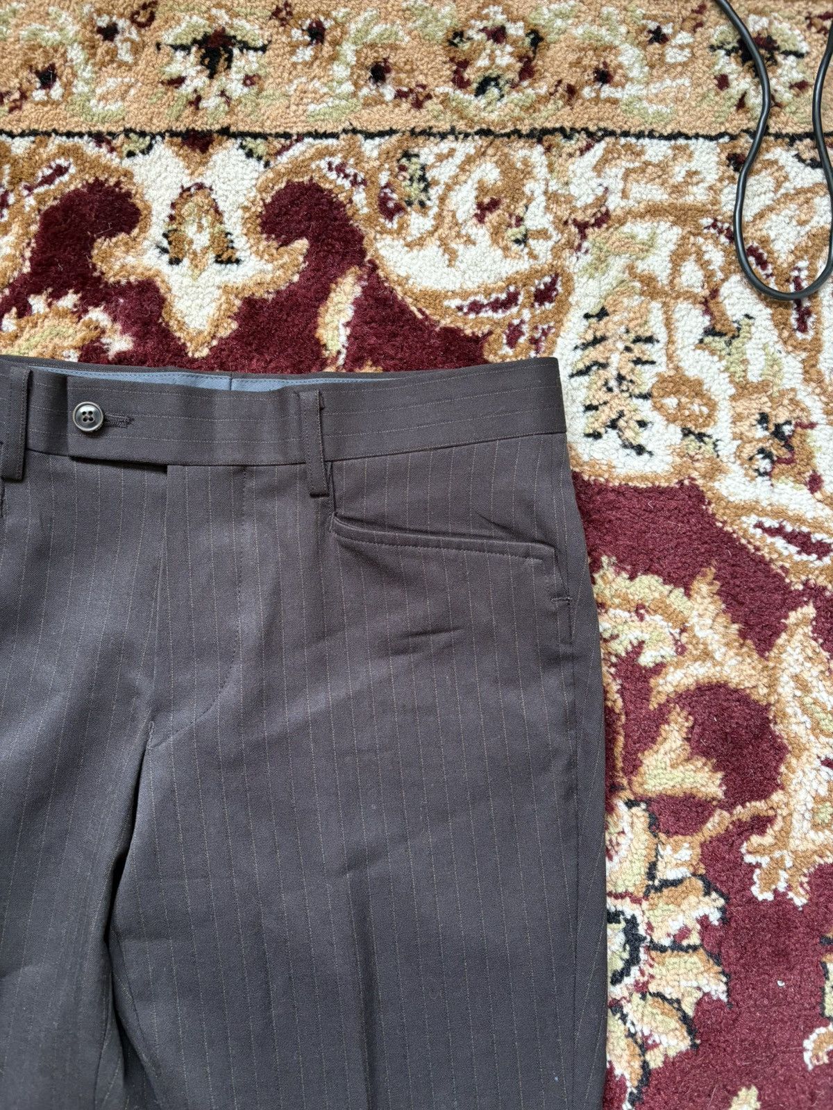 Tornado Mart Tornado Mart Flared Pinstripe Trousers Size US 28 / EU 44 - 3 Thumbnail