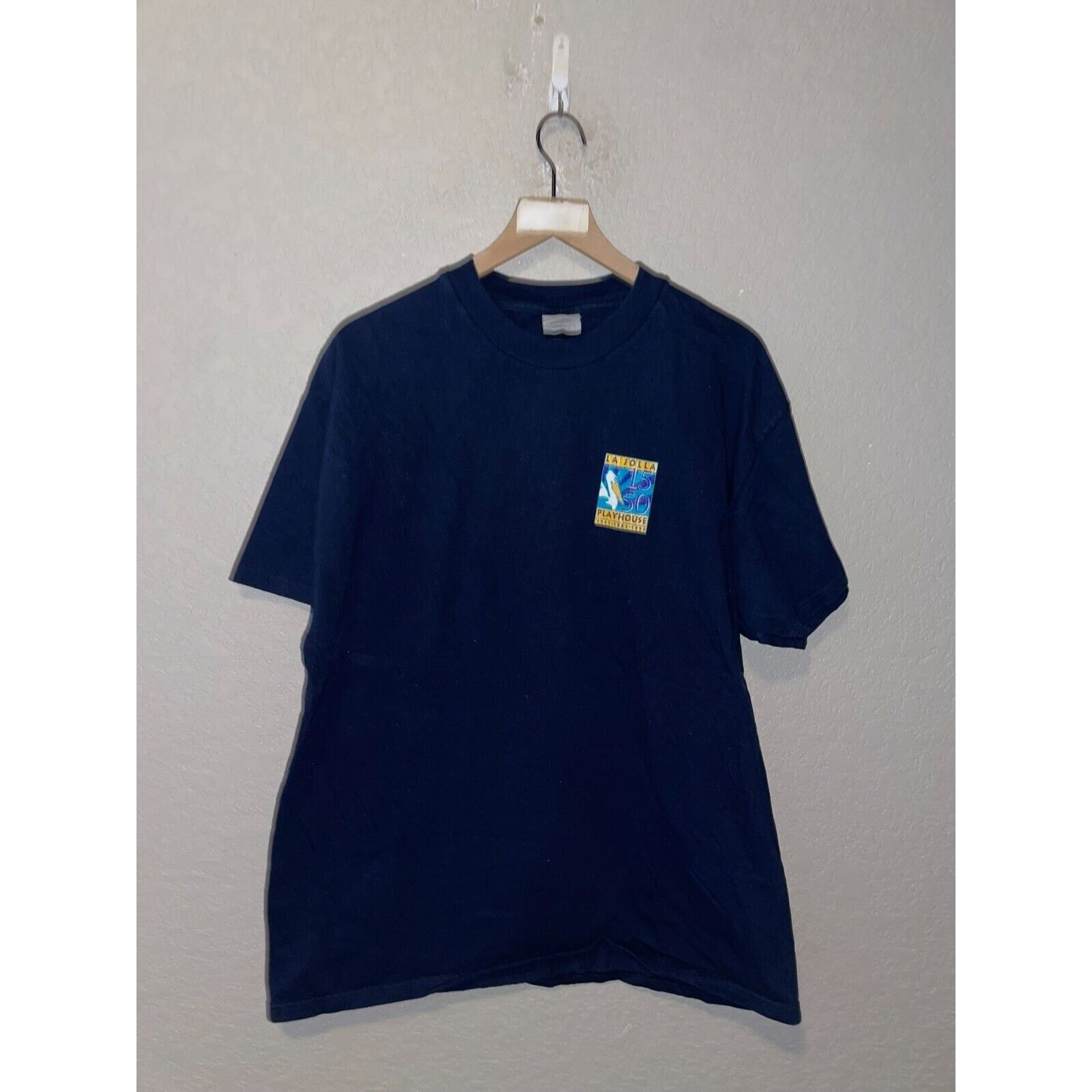 Hanes Vintage Theater Shirt La Jolla Playhouse 50th Blue Tee VTG Size US XL / EU 56 / 4 - 2 Thumbnail