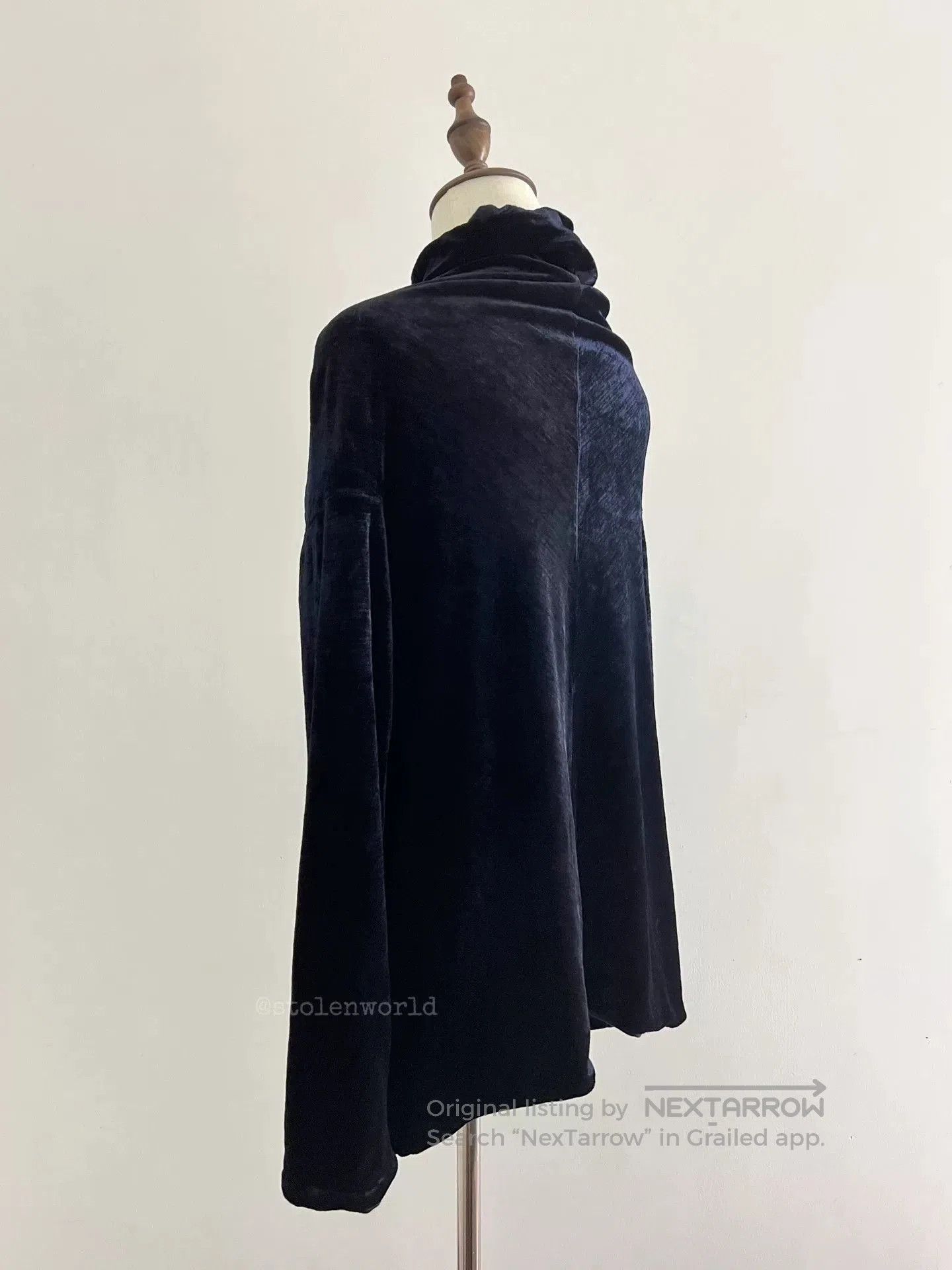 Comme des Garcons blue velvet high. Size XXS / US 00 / IT 34 - 4 Thumbnail