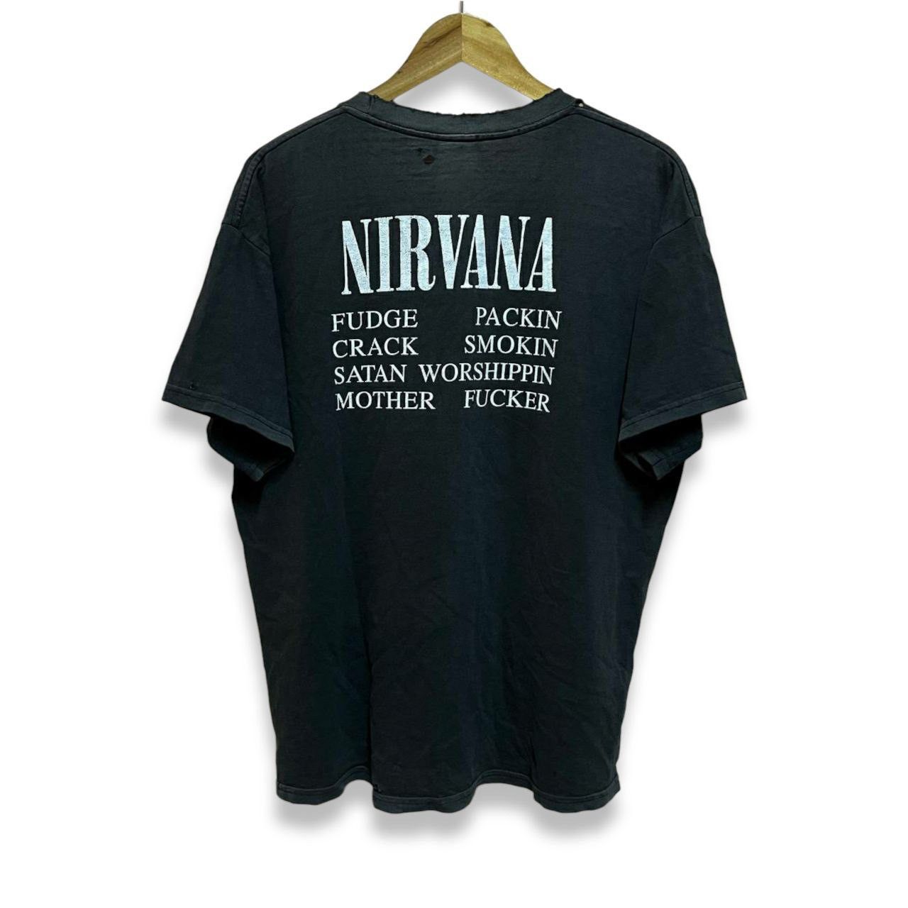 Nirvana × Vintage Vintage Distressed Grunge Nirvana Vestibule T Shirt Size US L / EU 52-54 / 3 - 2 Thumbnail