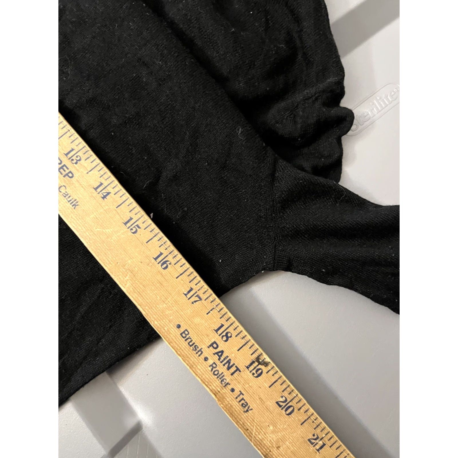 Zara Zara Knit Sweater Women's Large Turtleneck Pullover Black Faux Pearl Cap Sleeve Classic Size L / US 10 / IT 46 - 5 Thumbnail