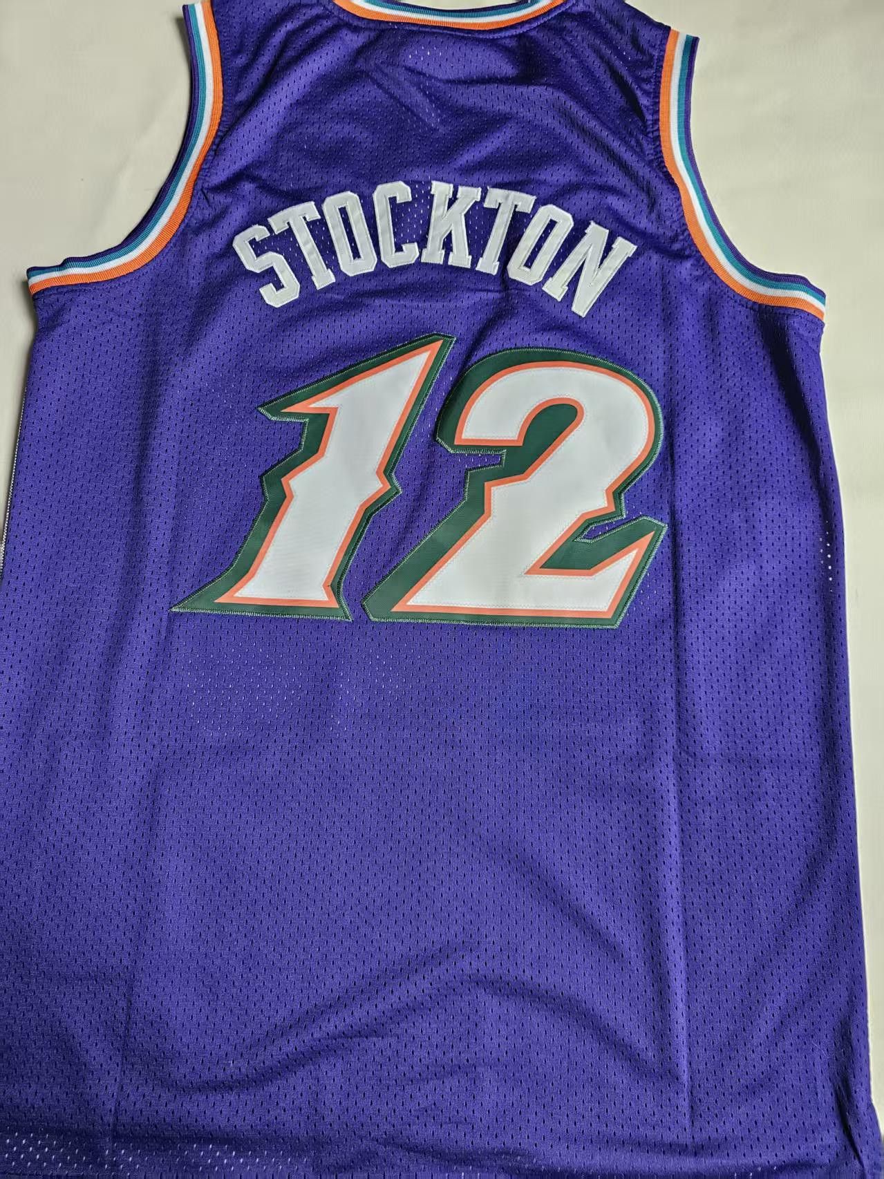 NBA Utah Jazz 12 John Stockton Jersey Size US XL / EU 56 / 4 - 2 Thumbnail