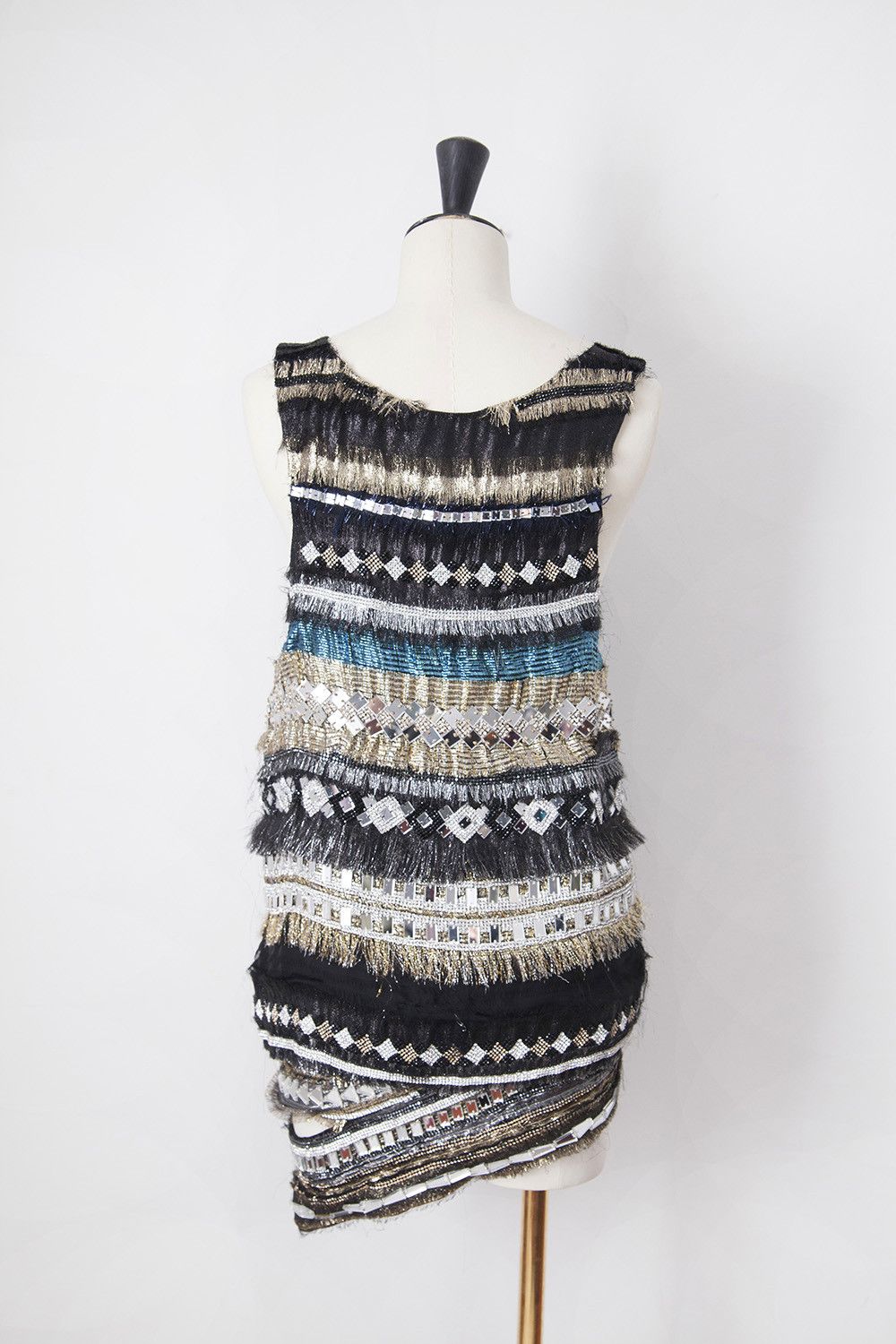 Balmain AW11 crystals embroidered silk ensemble Size XS / US 0-2 / IT 36-38 - 4 Thumbnail