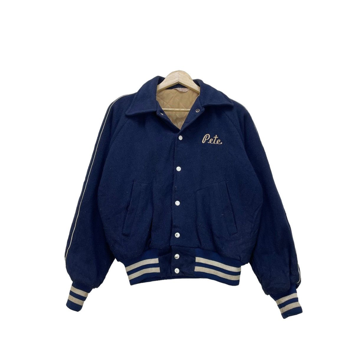 Vintage Vintage Varsity Letterman Full Patch Jacket Size US M / EU 48-50 / 2 - 1 Thumbnail