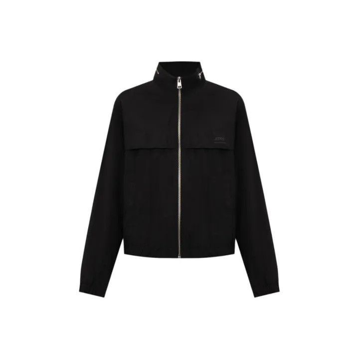 AMI AMIPARIS Black Windbreaker Jacket -2507 Size US S / EU 44-46 / 1 - 1 Thumbnail